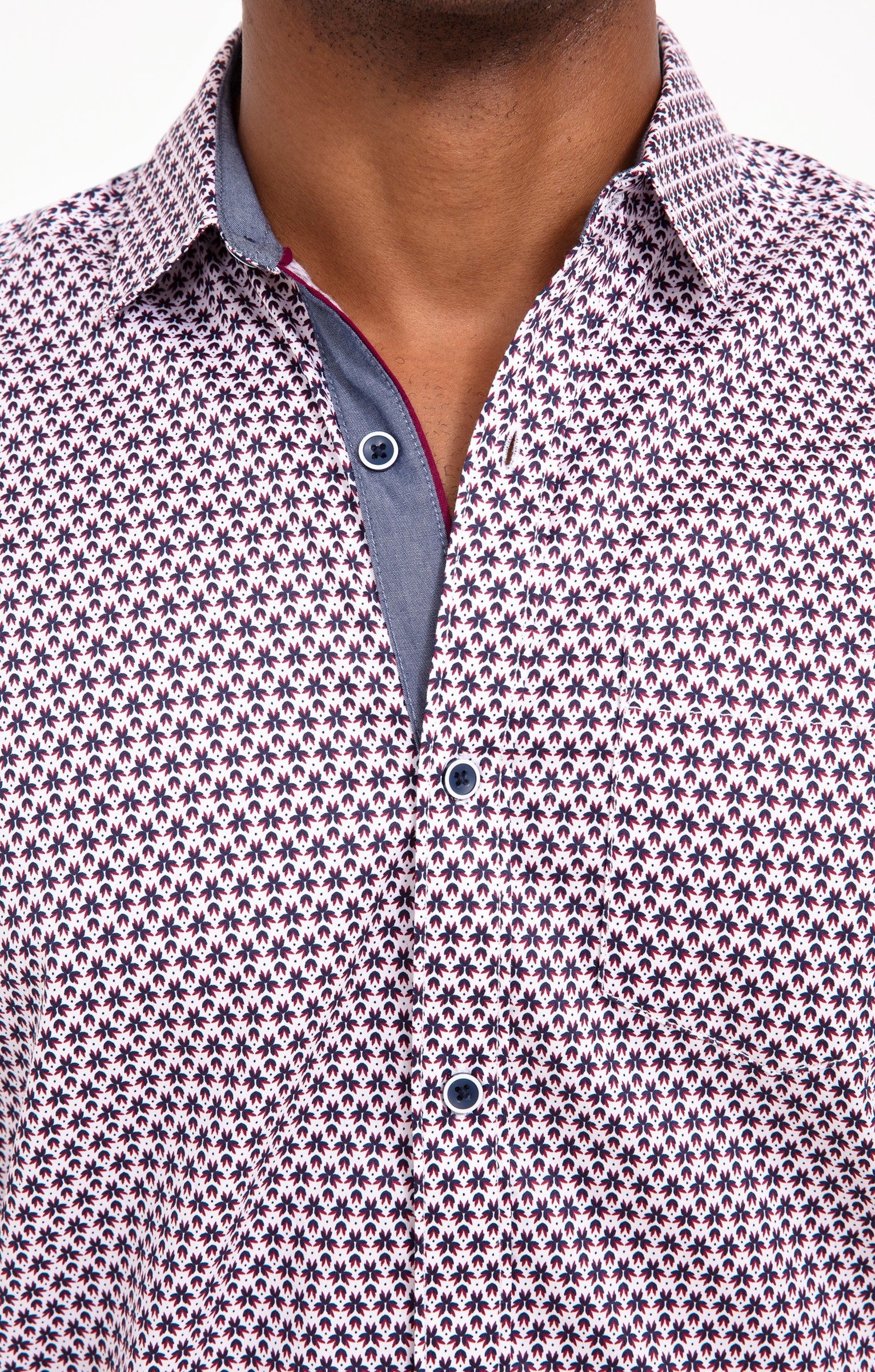 Chemise à manches longues ROSASO - BORDEAUX