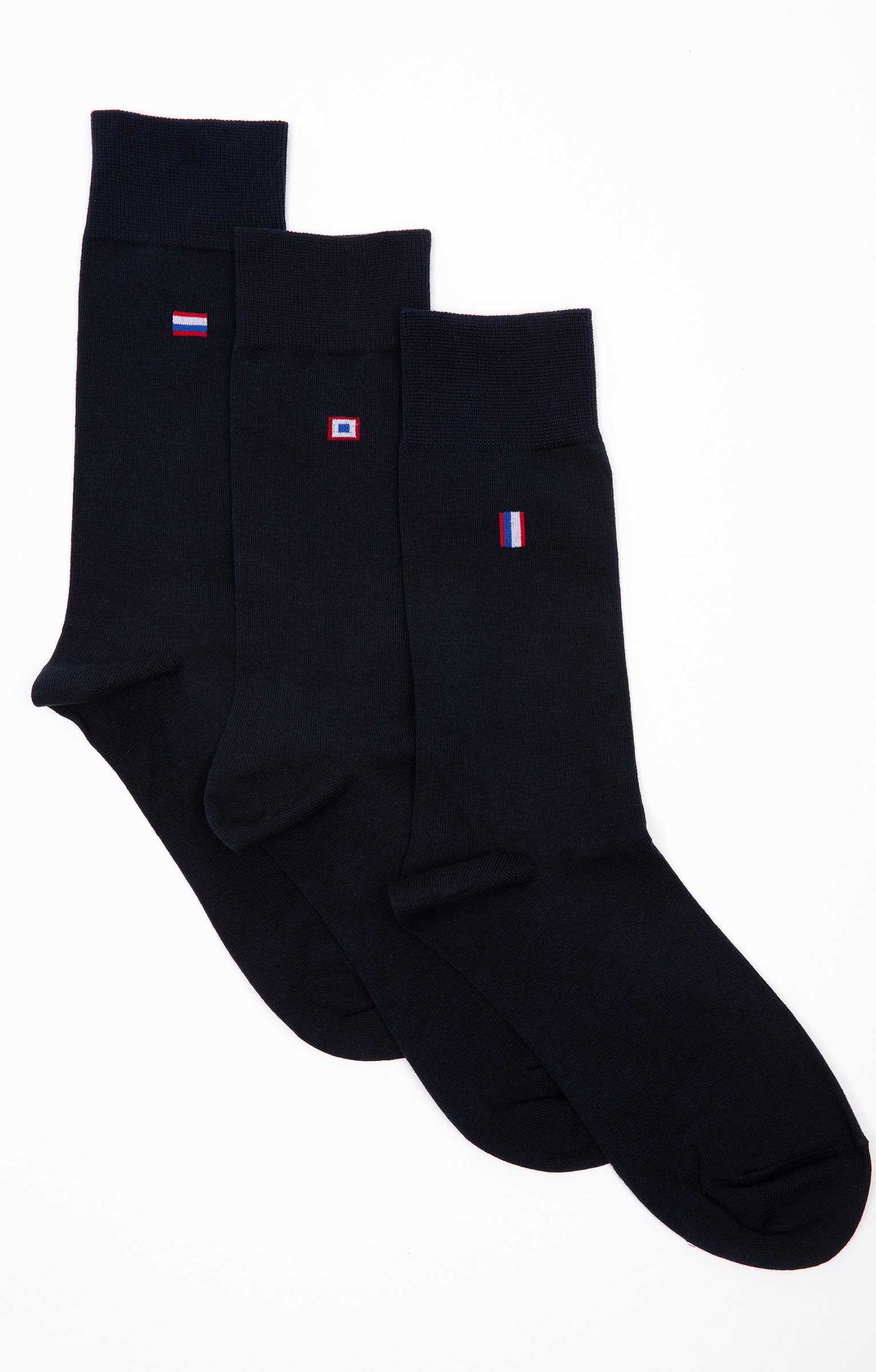 Lot de 3 paires de chaussettes maille - MARINE