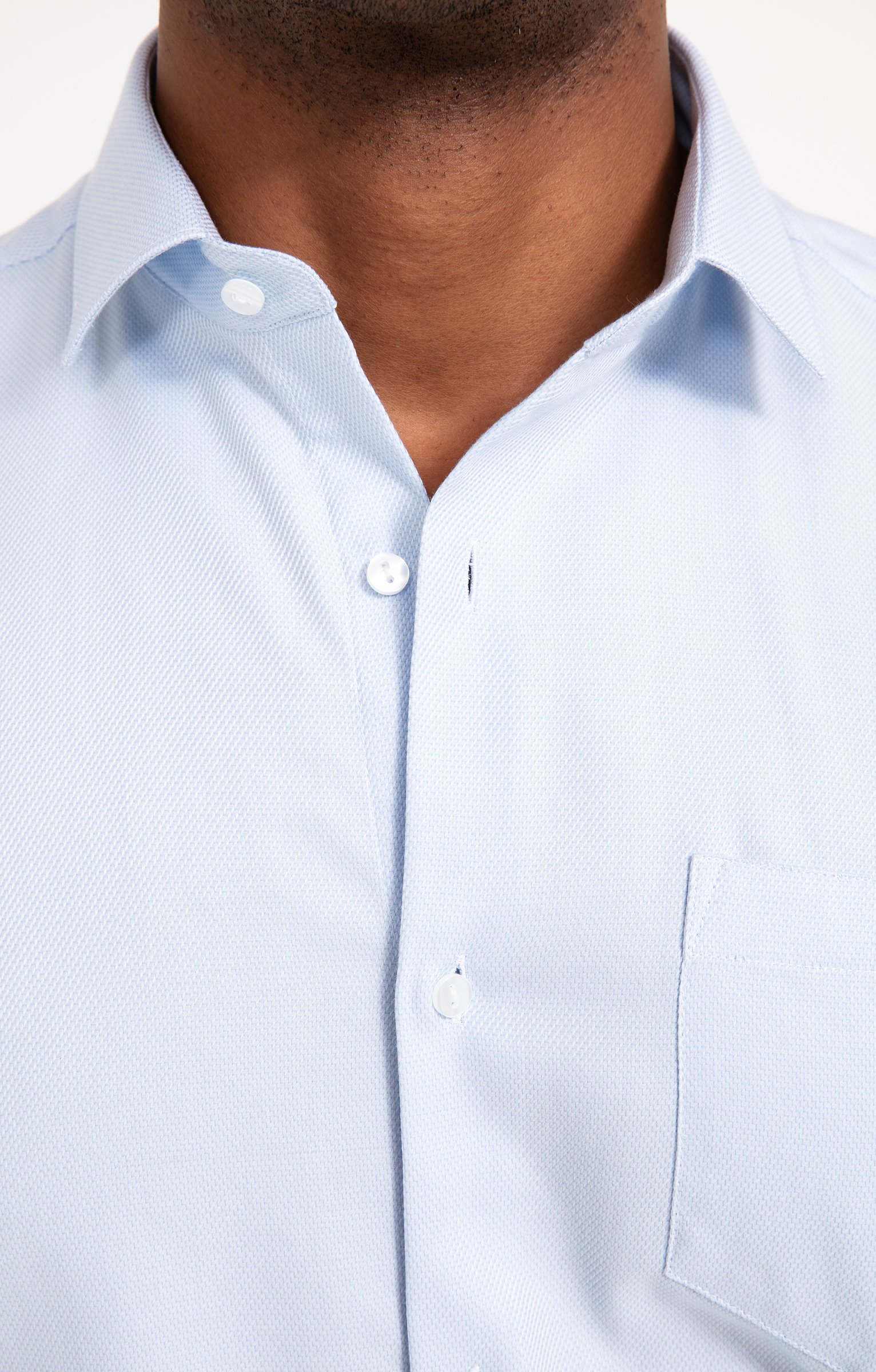 Chemise manches longues coupe regular - BLEU CIEL