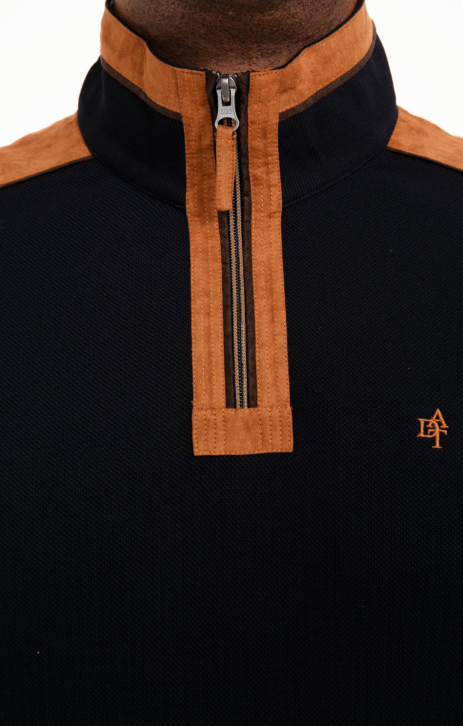 Polo col montant manches longues Ecru - MARINE