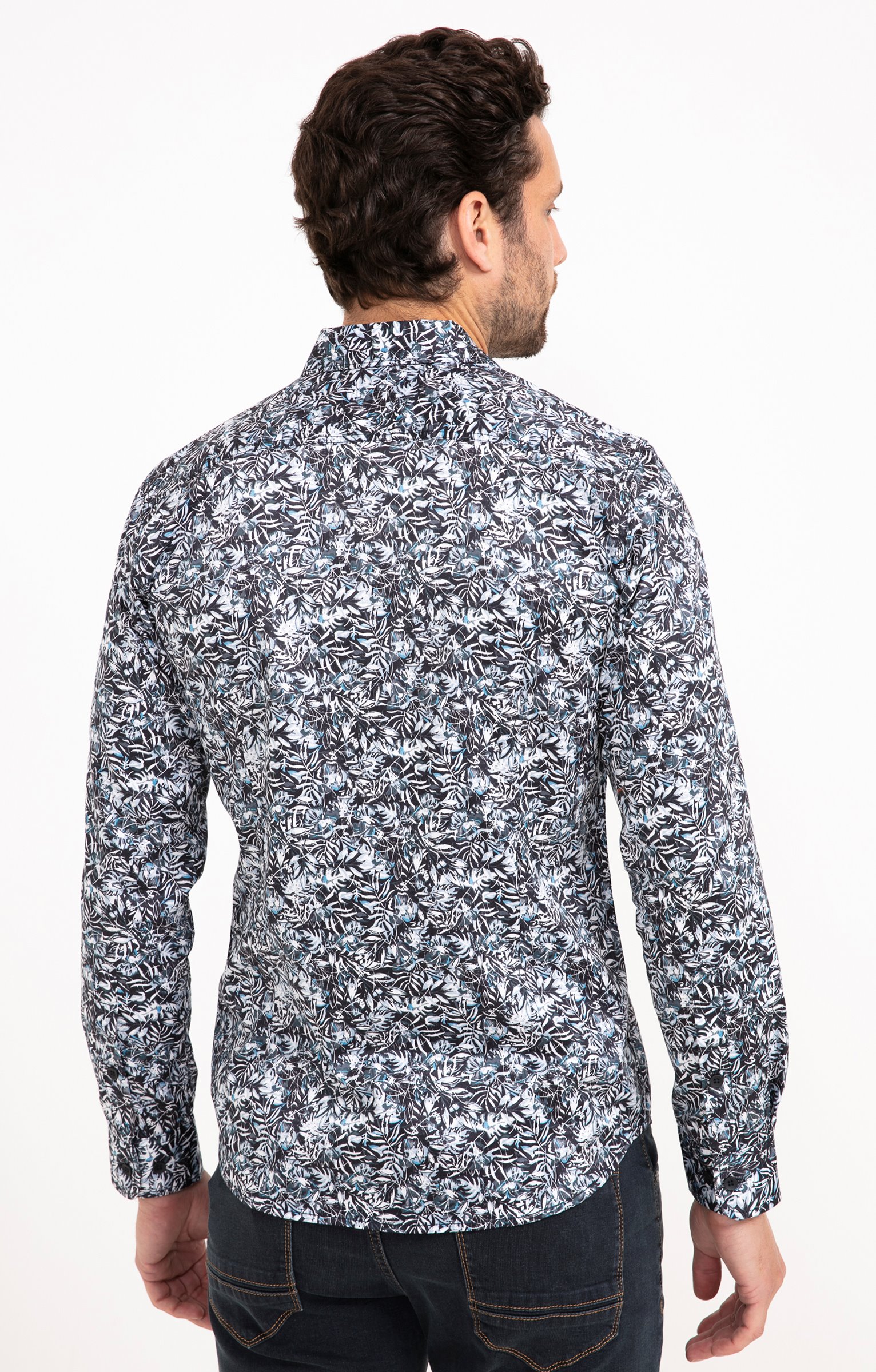 Chemise manches longues PETROLE DARK - PÉTROLE