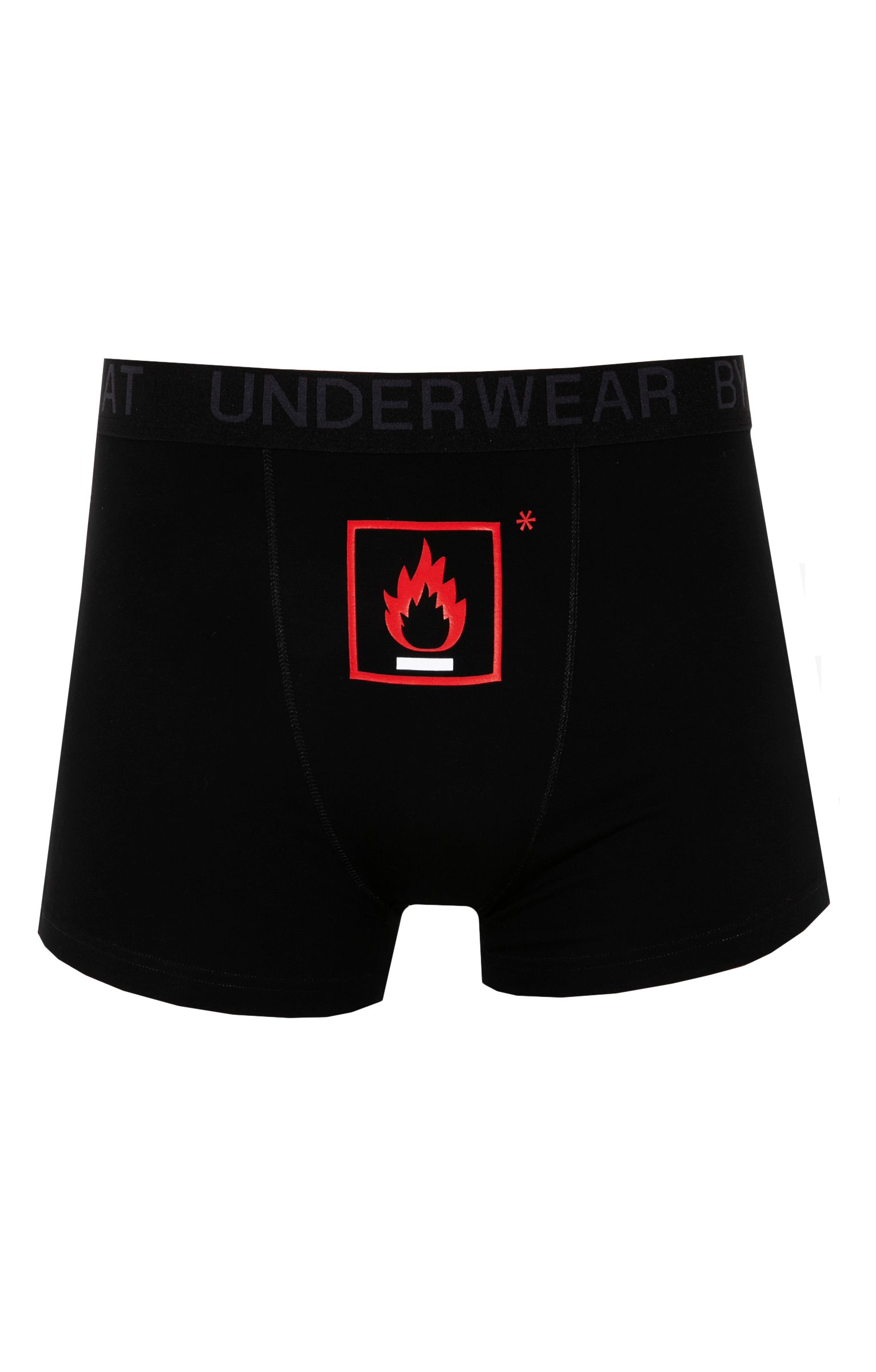 Boxer Flamme - NOIR