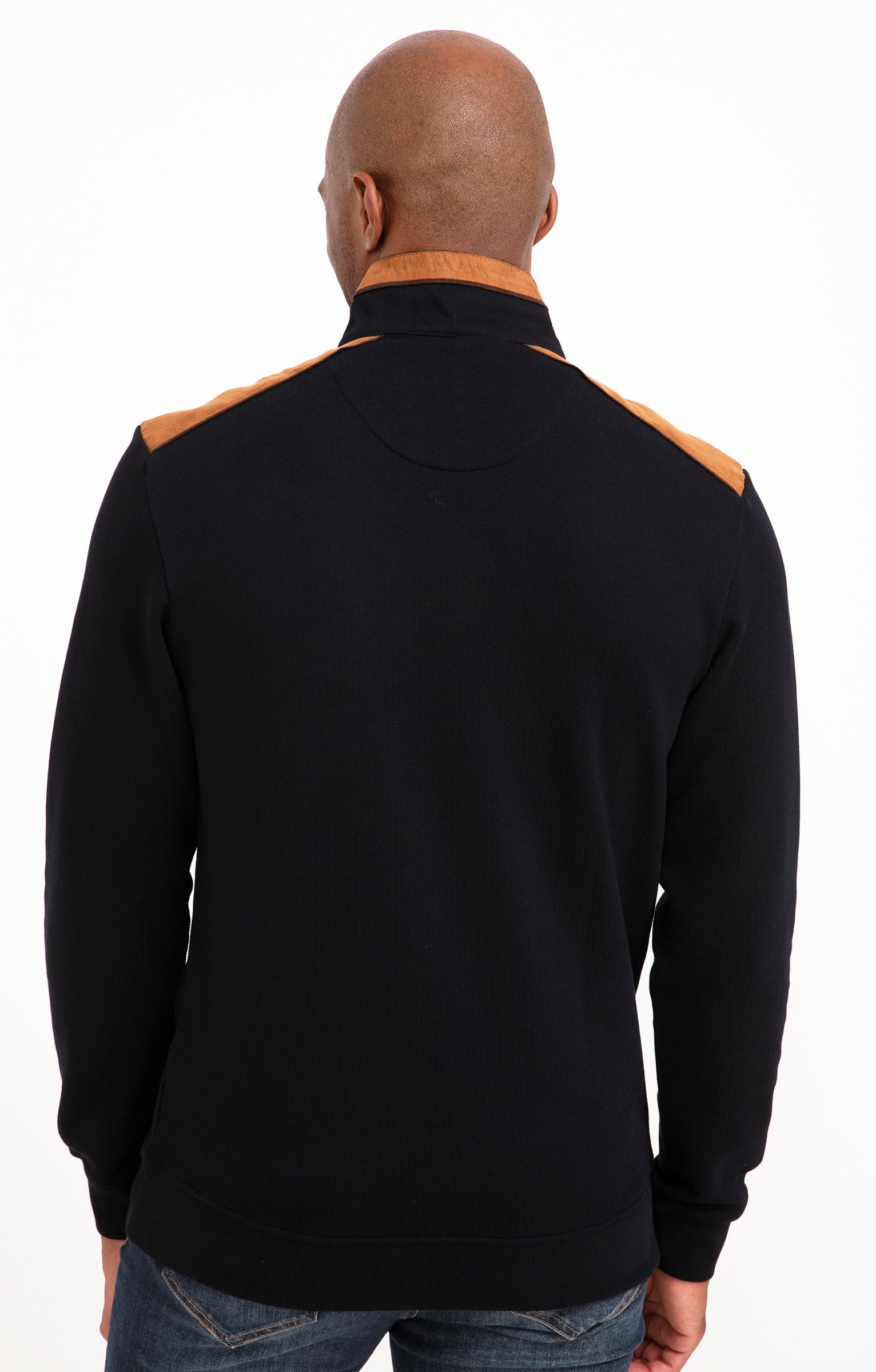 Polo col montant manches longues Ecru - MARINE