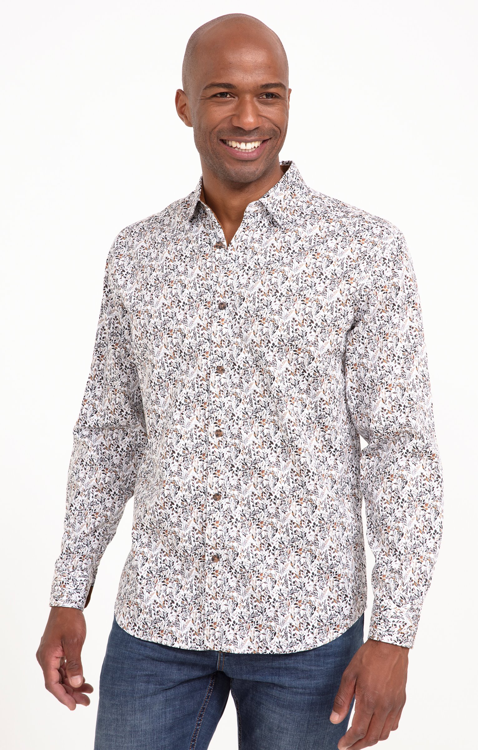 Chemise à manches longues MARCUS Gris - GRIS CLAIR