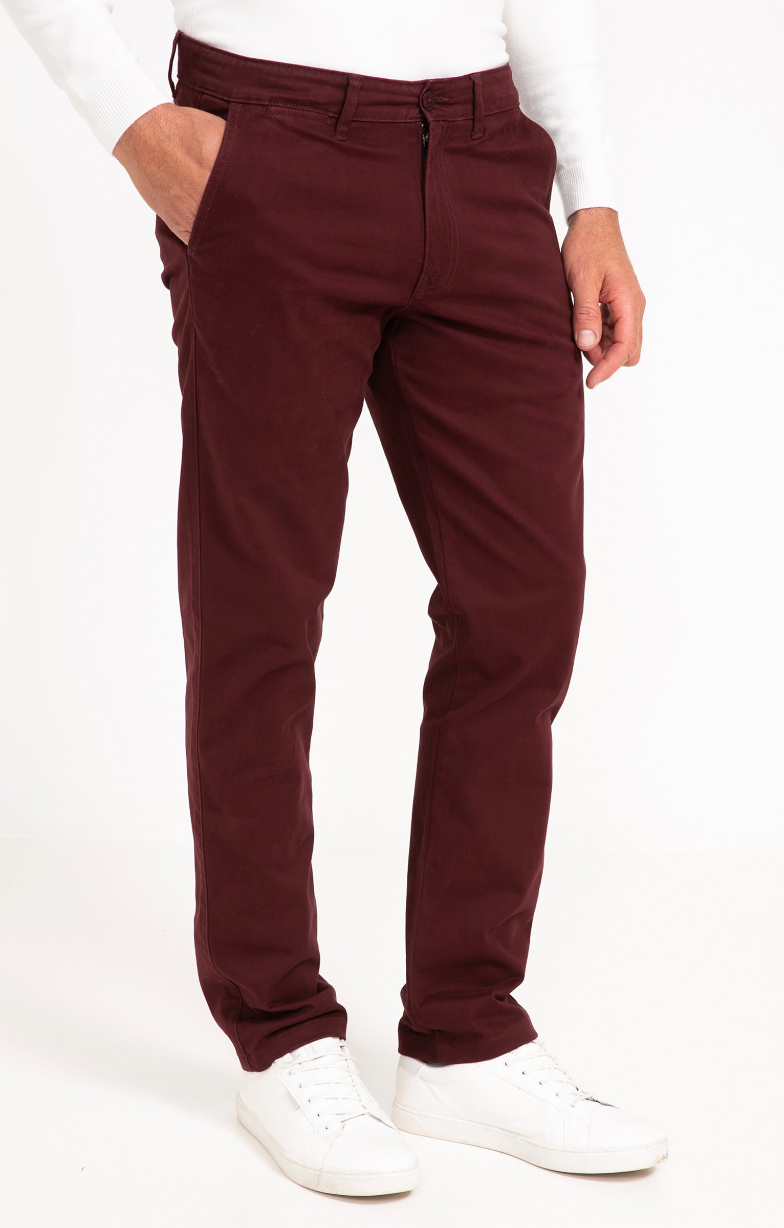 Pantalon chino Winter - PRUNE