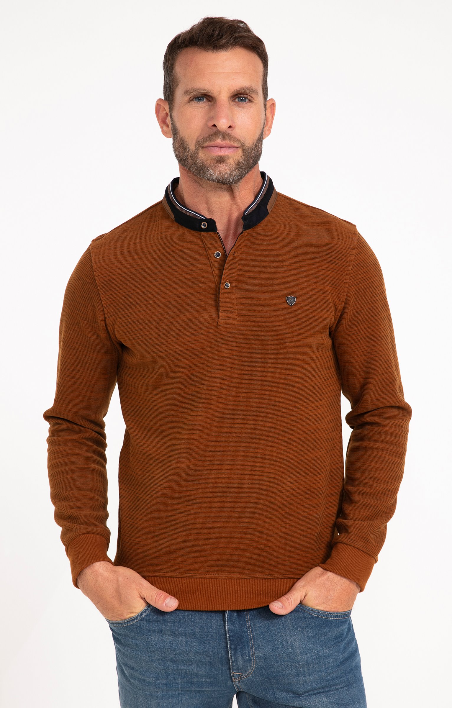 Tee-shirt manches longues Print - CAMEL