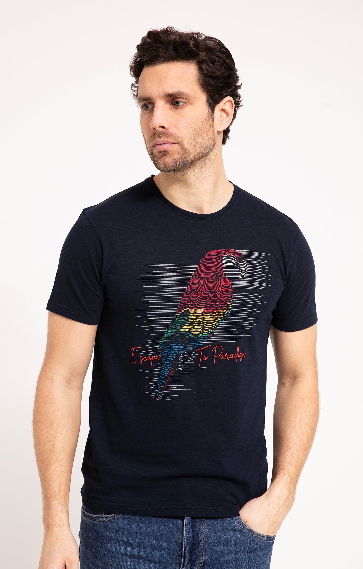 Tee-shirt manches courtes Parrot - MARINE