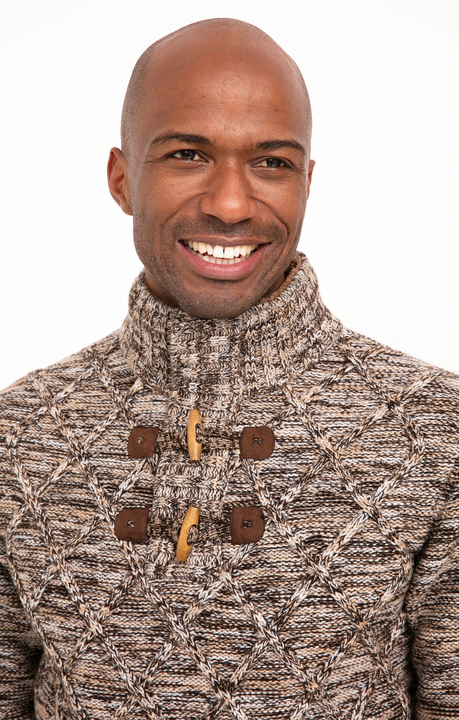 Pull col montant torsadé - CAMEL