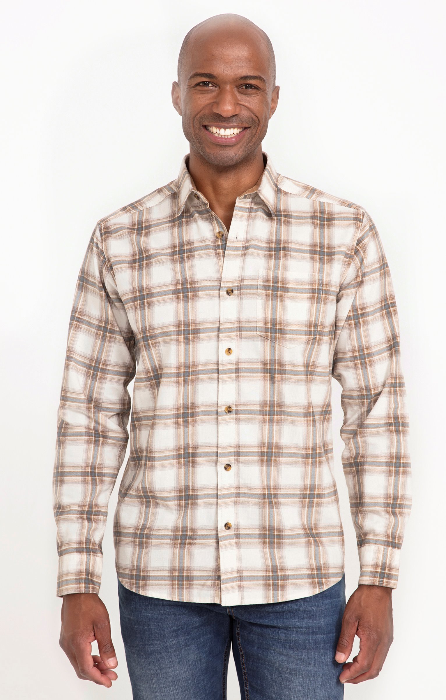 Chemise en velours écru - ÉCRU