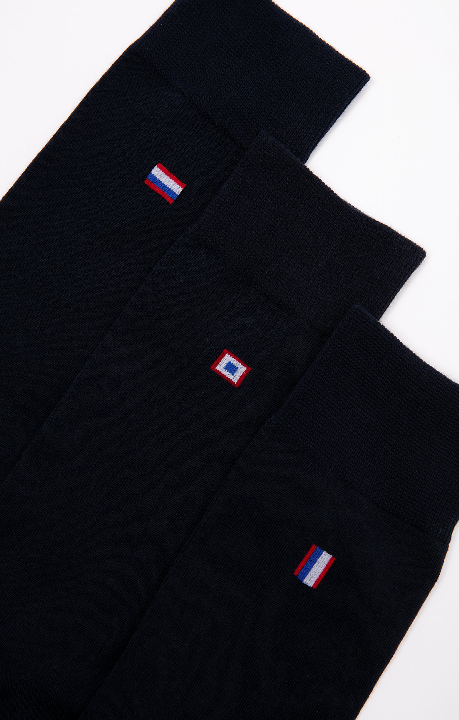 Lot de 3 paires de chaussettes maille - MARINE