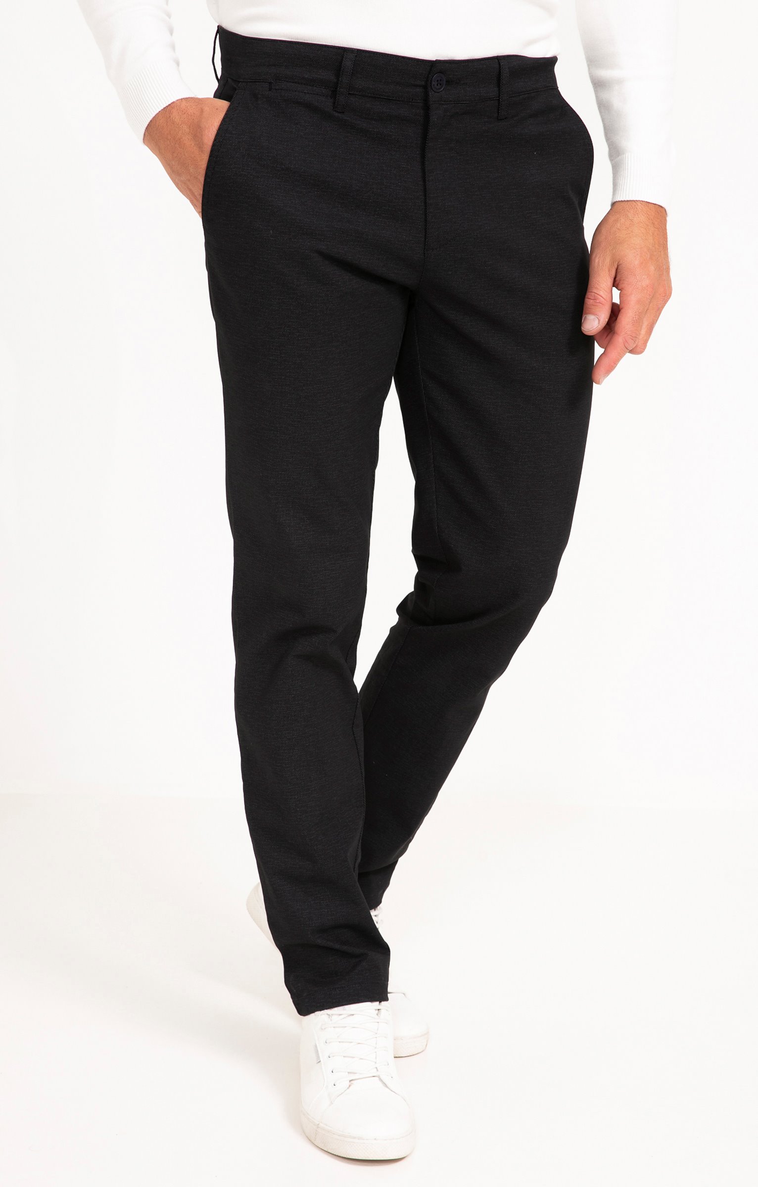 Pantalon chino Liny - NOIR