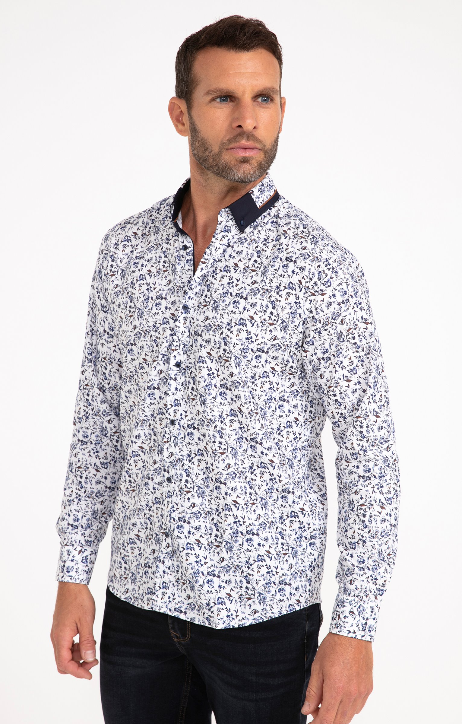 Chemise manches longues BENJI - BLANC