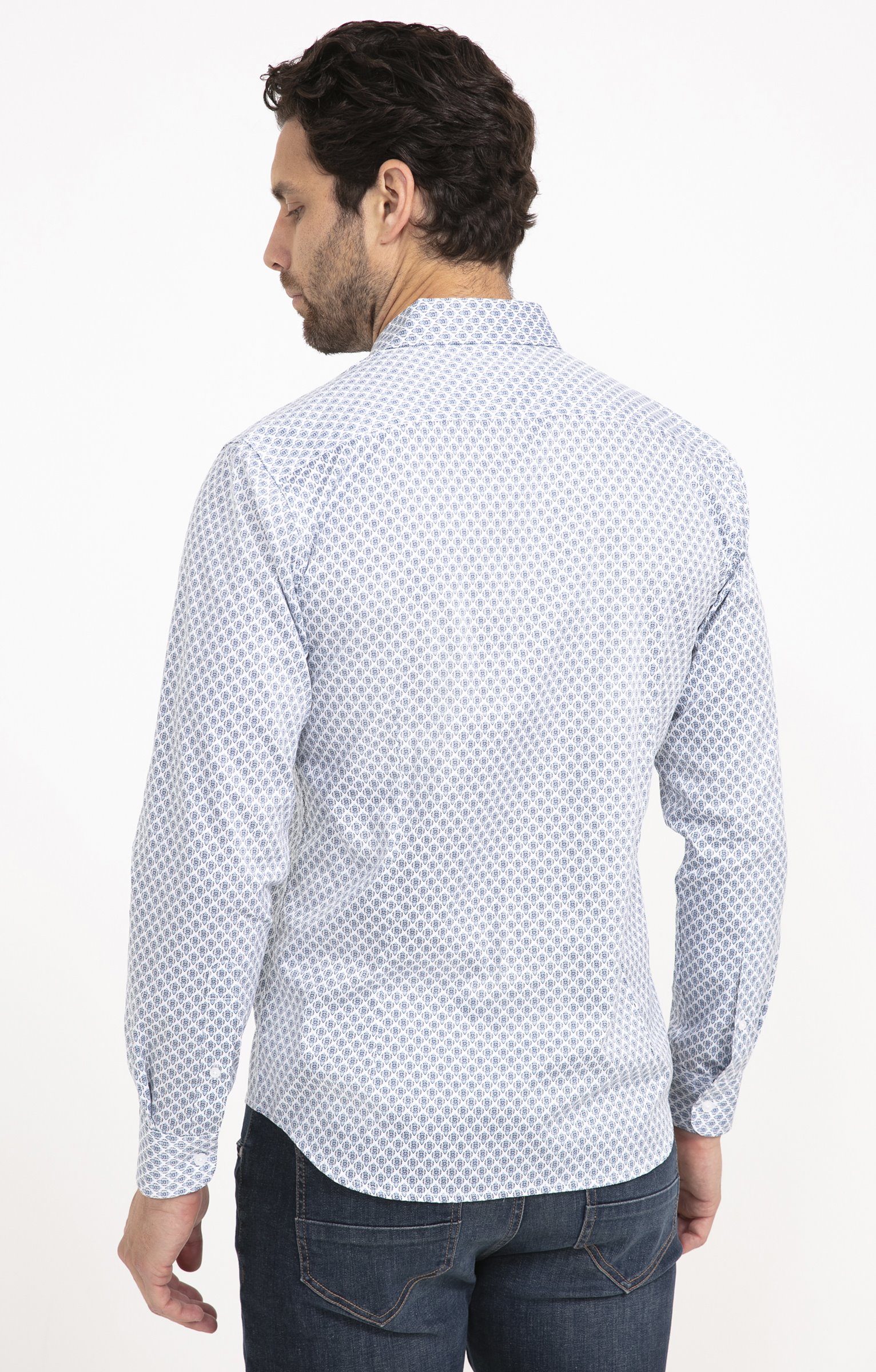 Chemise manches longues BARCA - BLANC