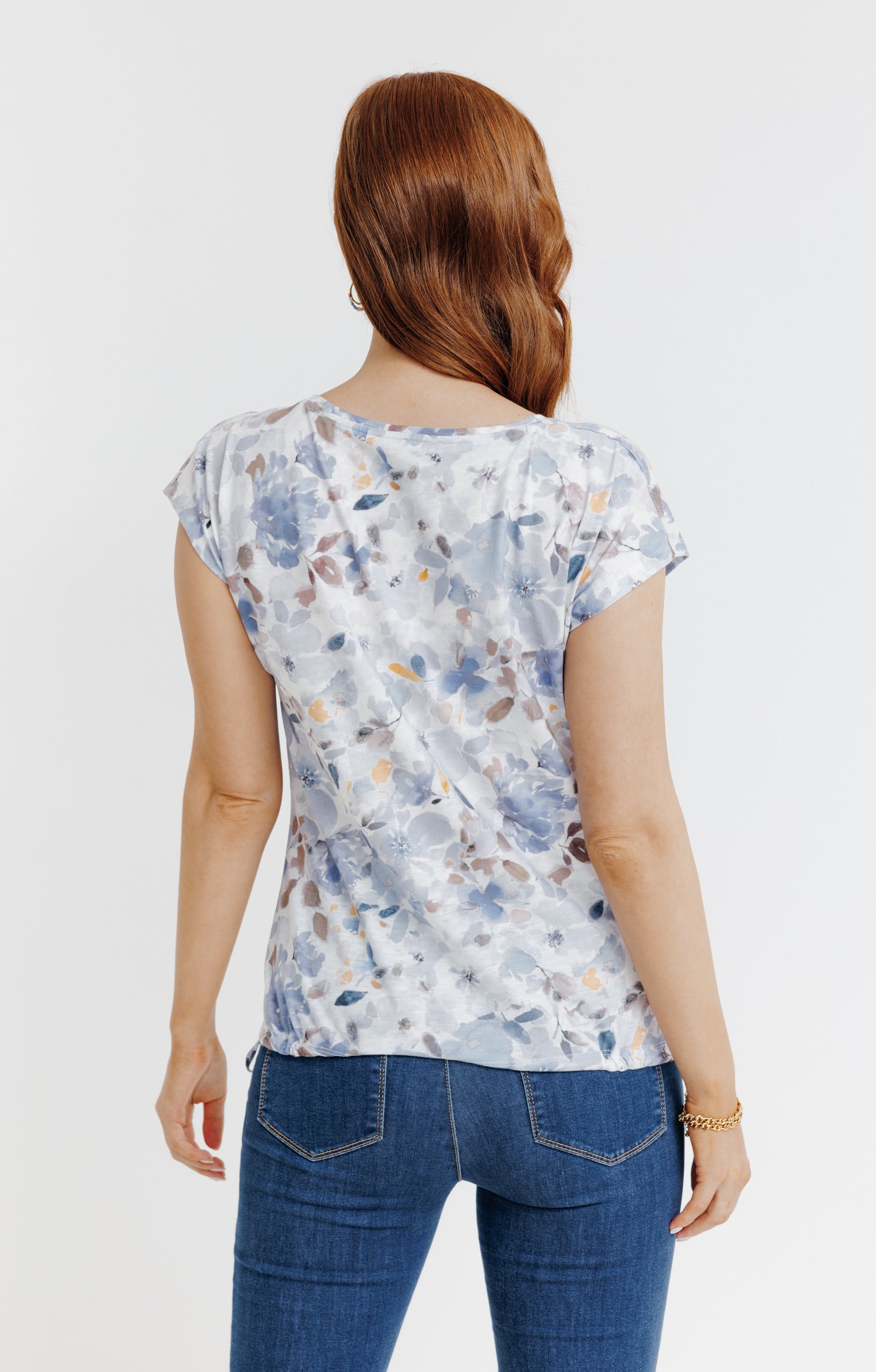 Tee-shirt col rond imprimé - ÉCRU