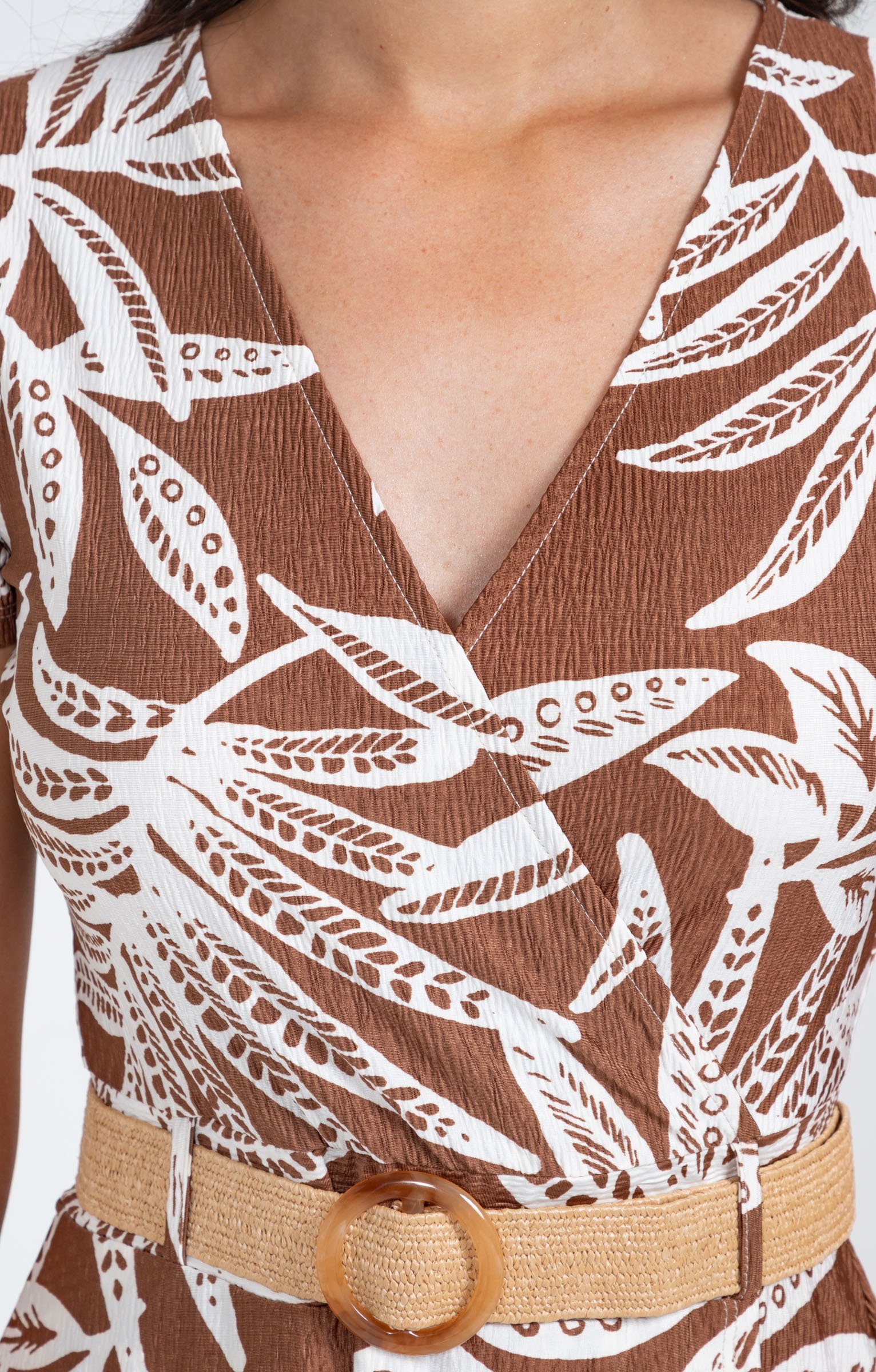 Robe en maille - MARRON CLAIR