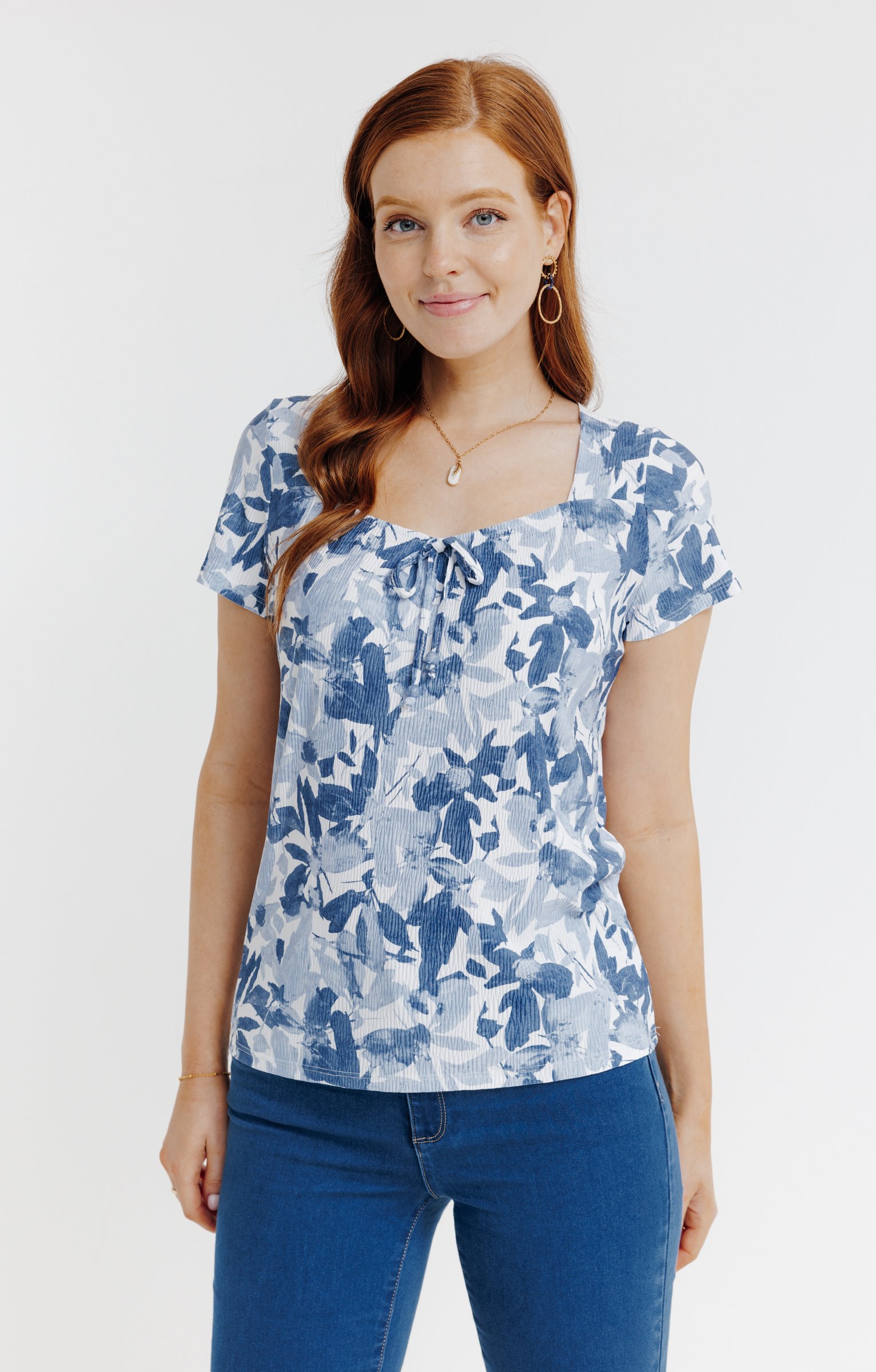 Tee-shirt imprimé - BLEU CIEL