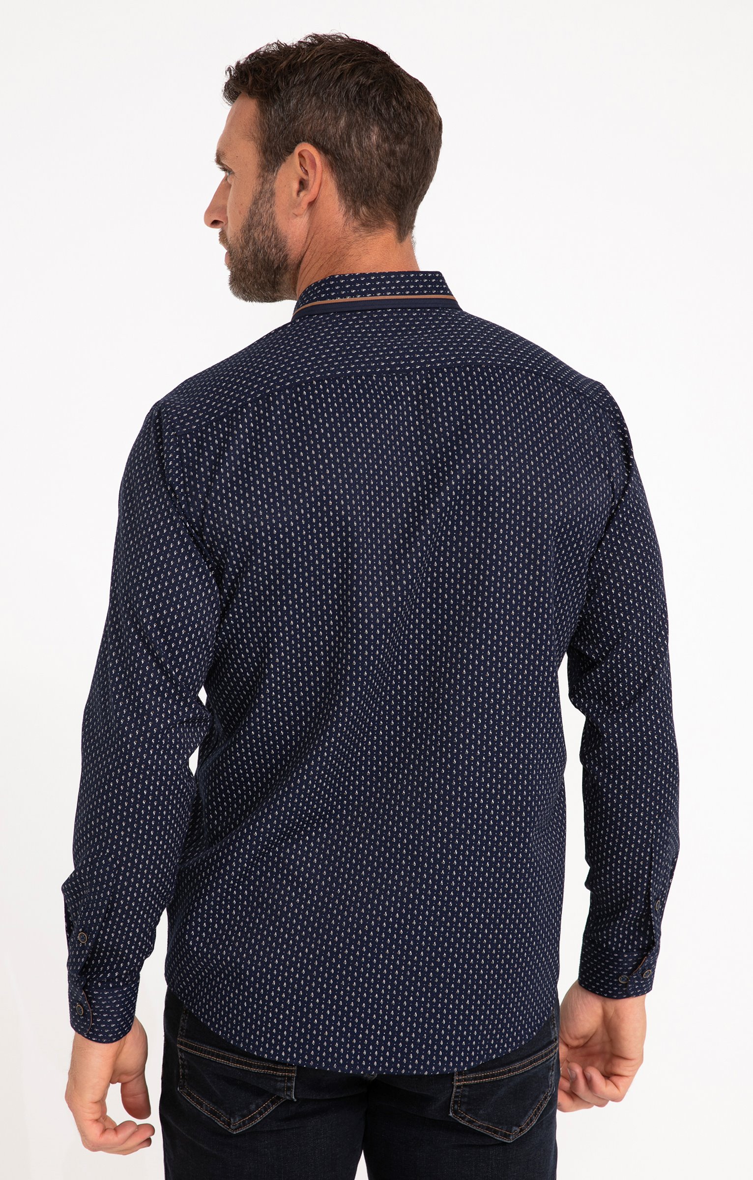 Chemise à manches longues marine - MARINE