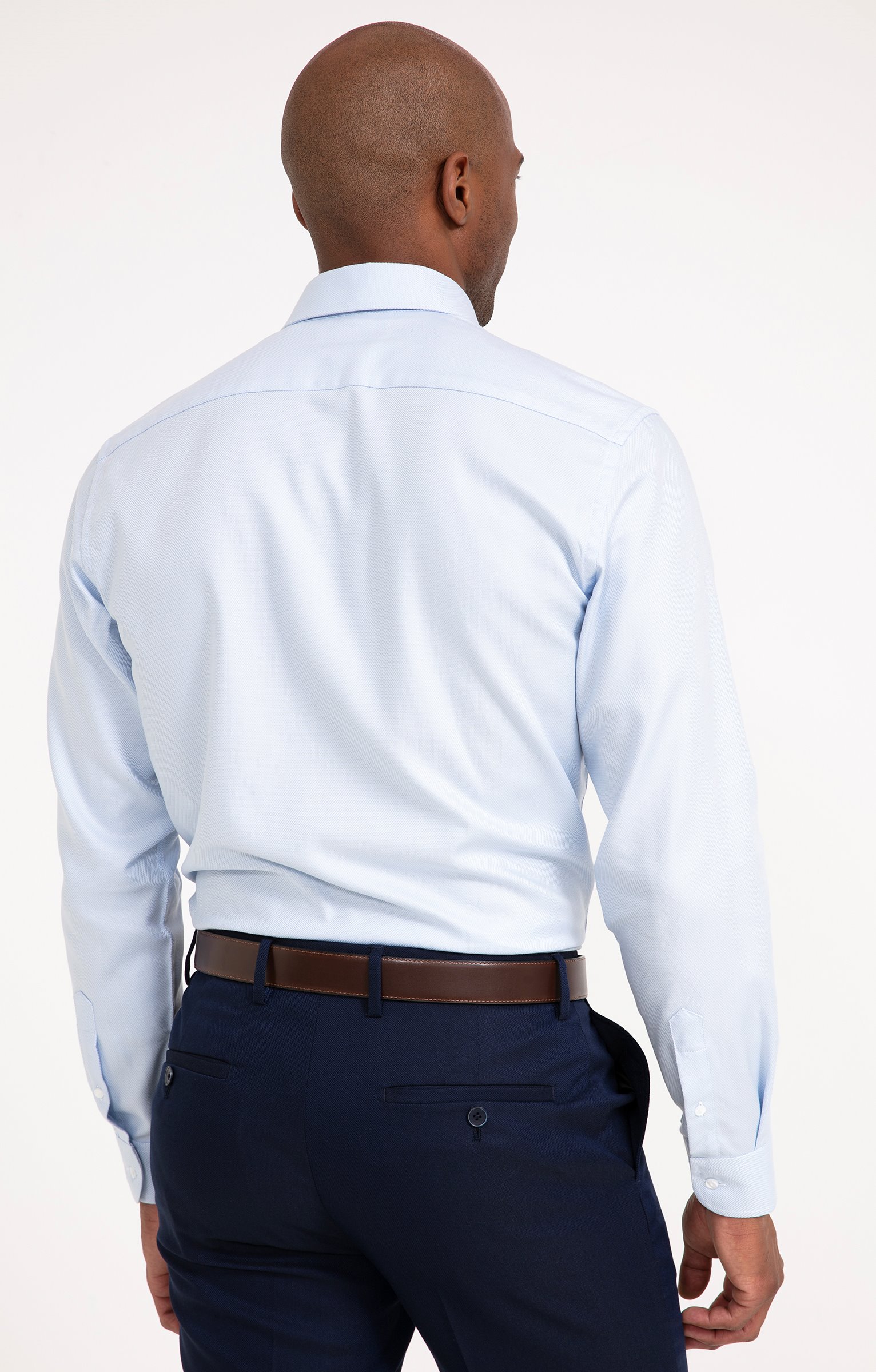 Chemise manches longues coupe regular - BLEU CIEL