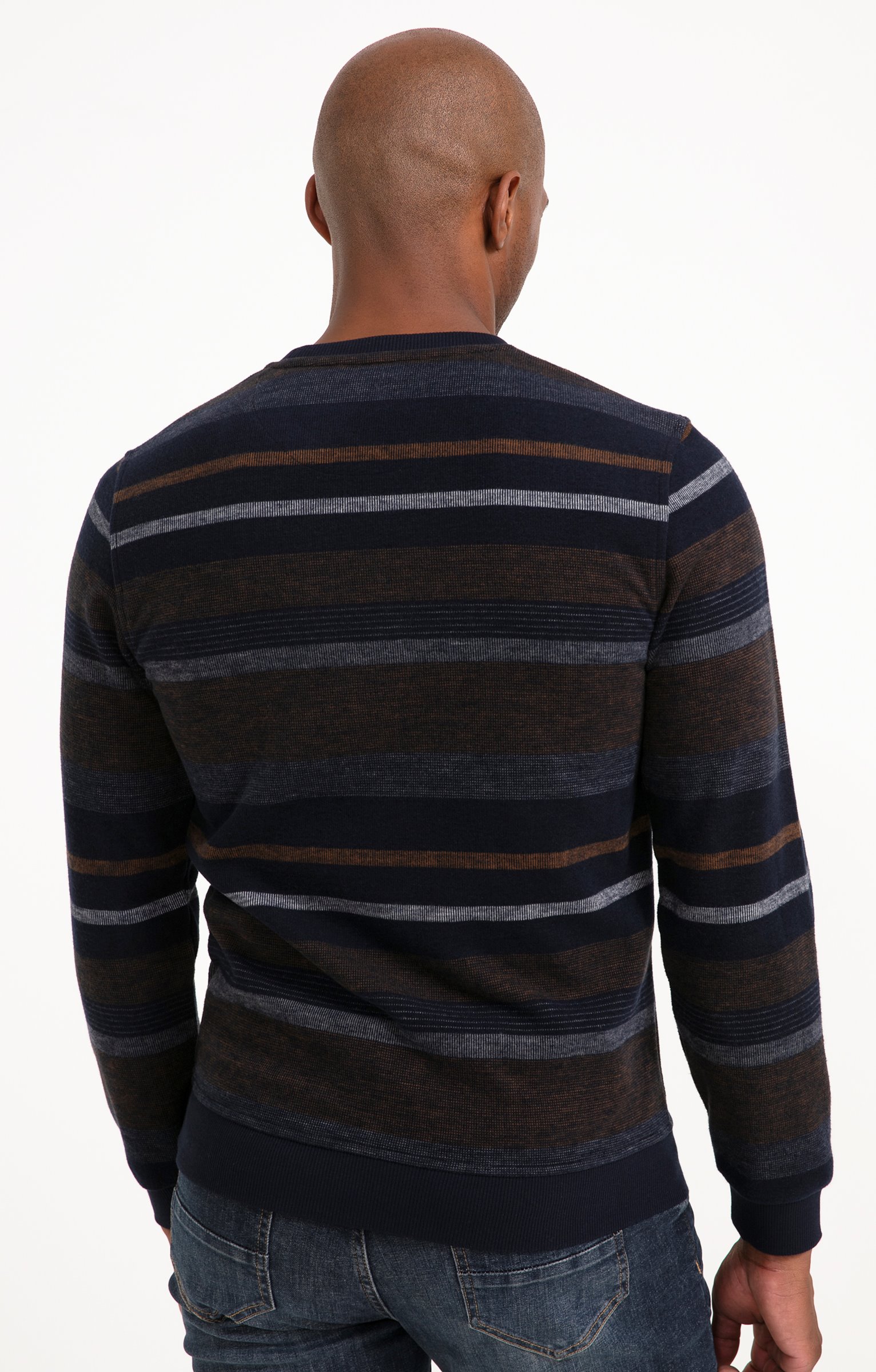 Sweat manches longues Raye - MARINE