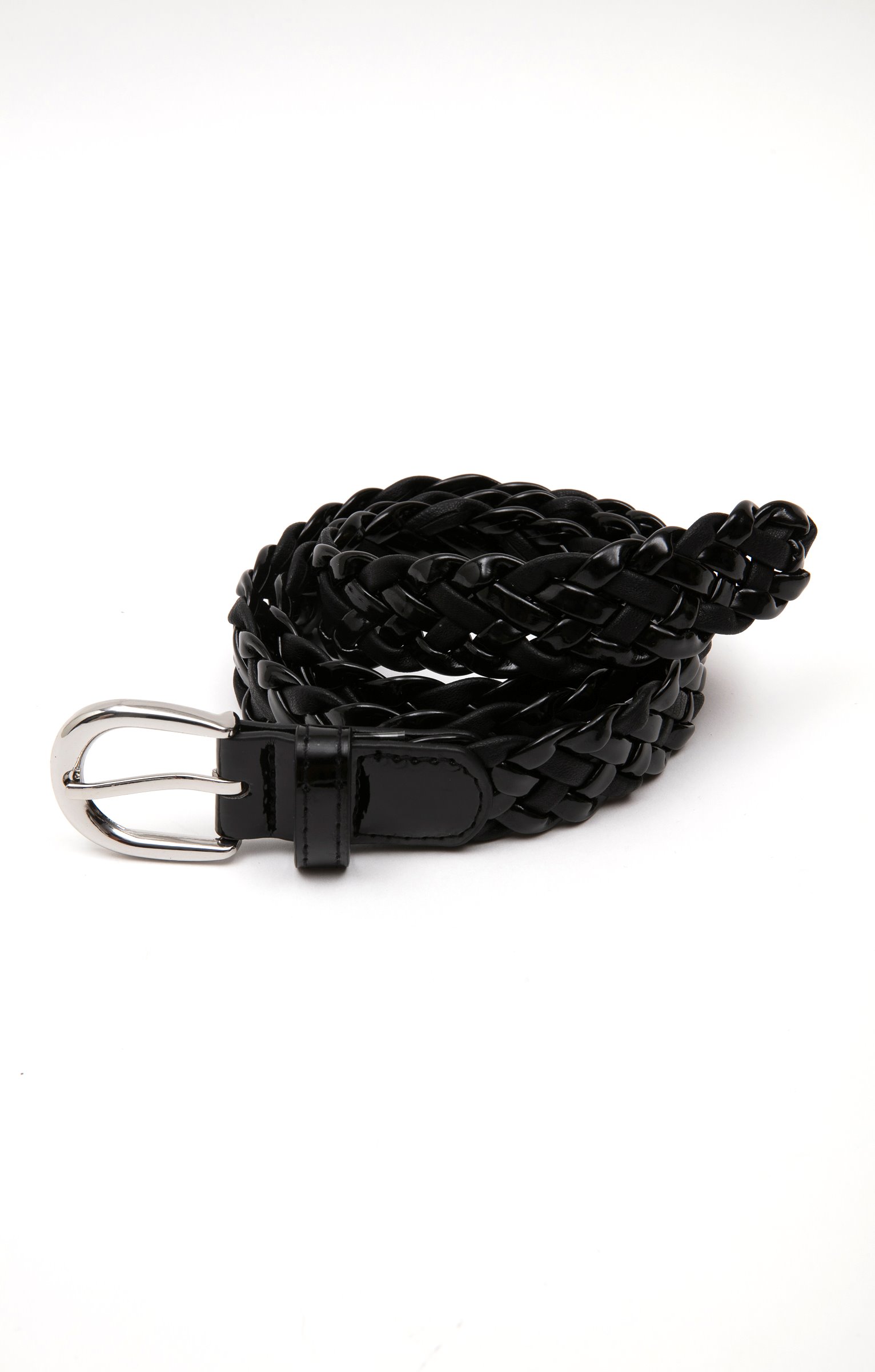 Ceinture tressée - NOIR