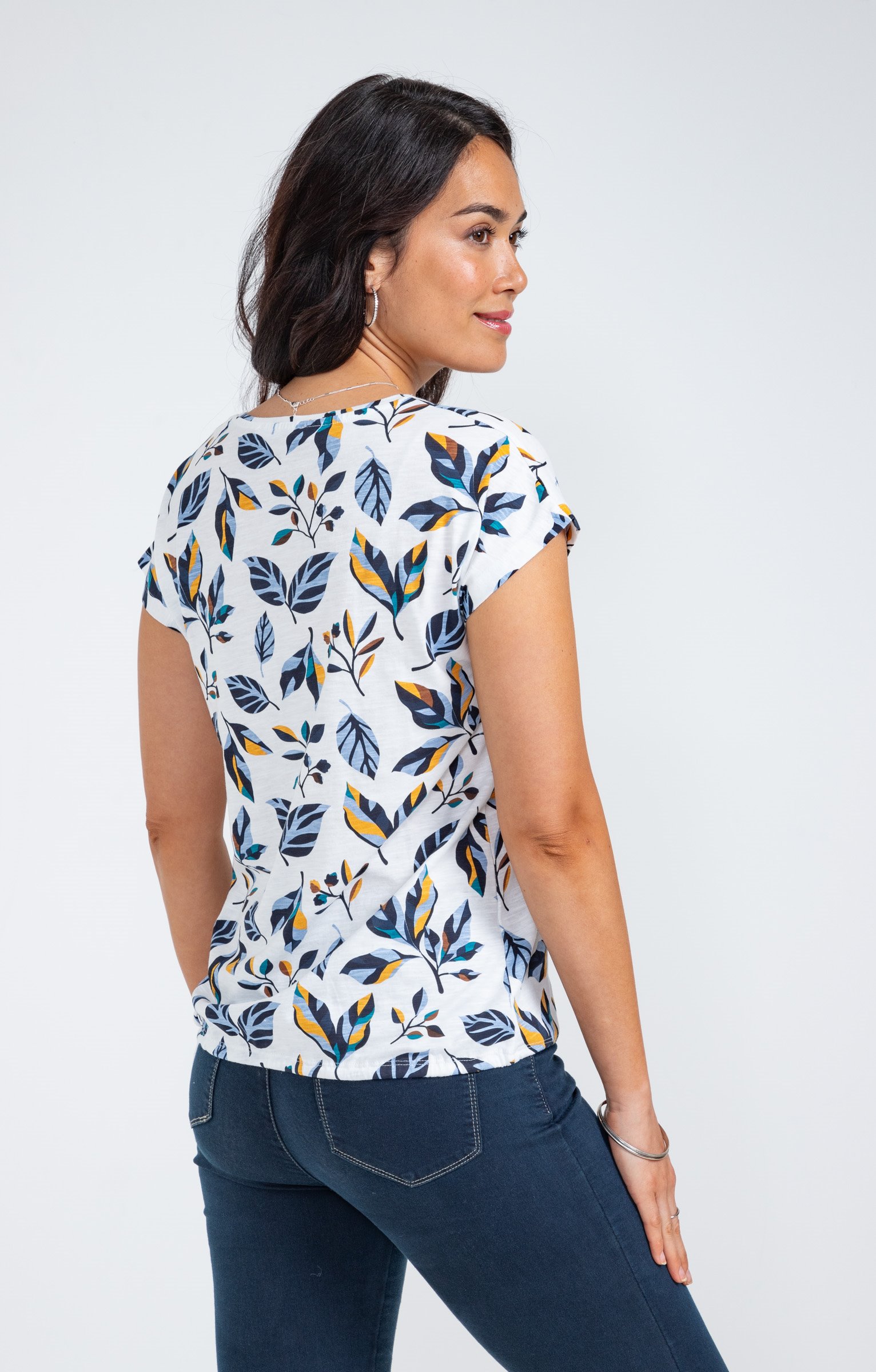 Tee-shirt imprimé manches courtes - ÉCRU