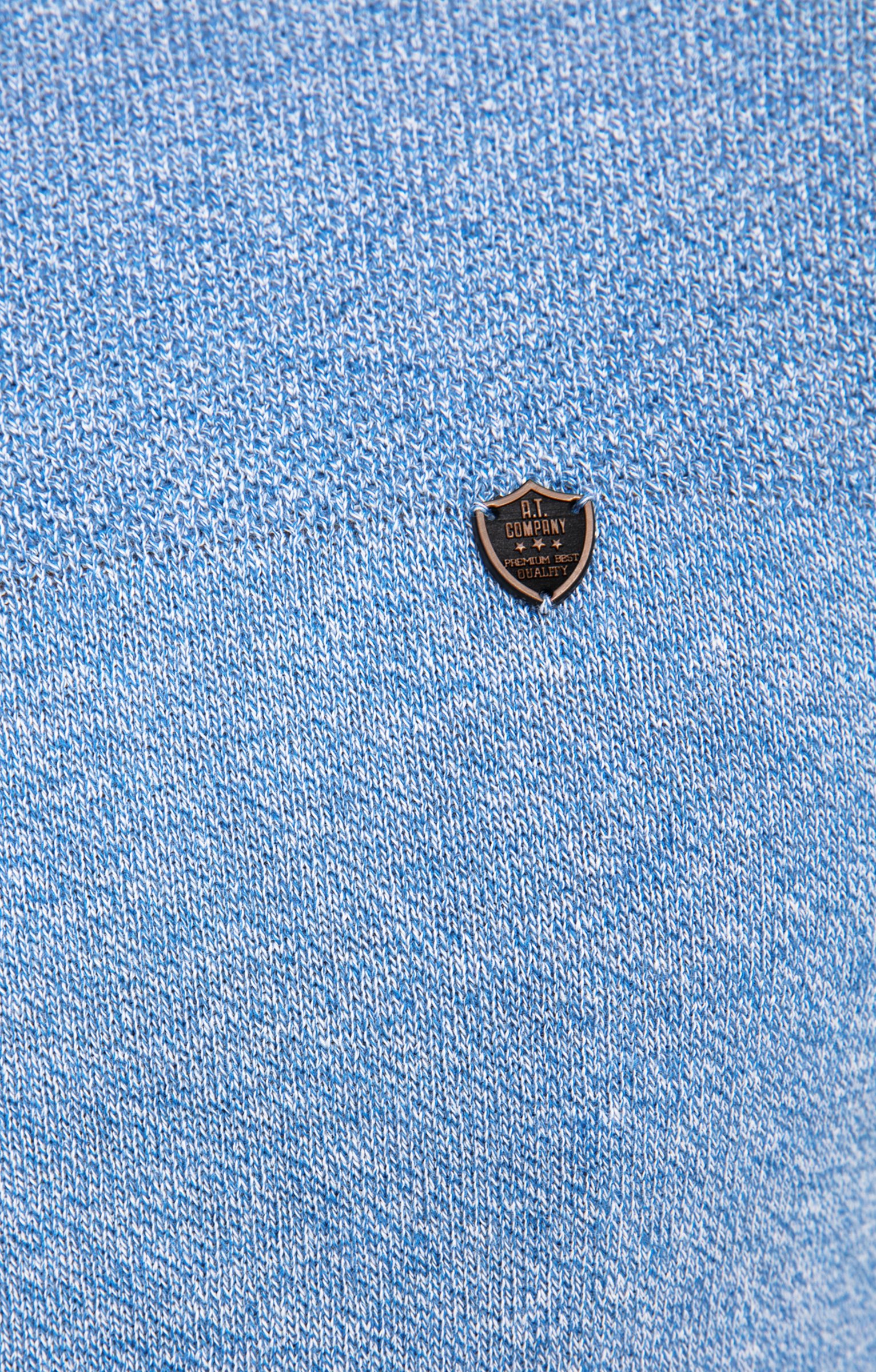 Pull col montant zippé - BLEU CIEL