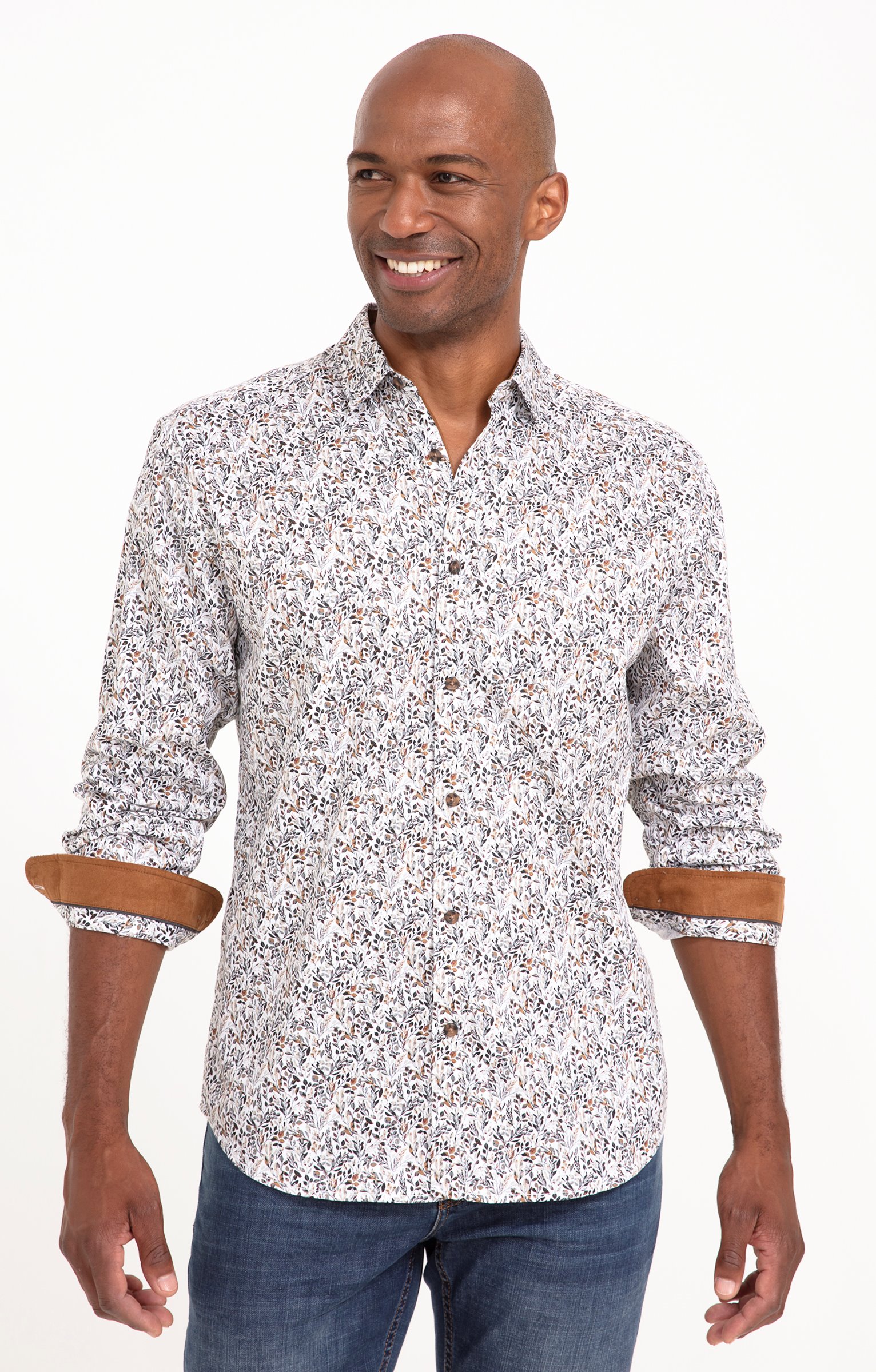 Chemise à manches longues MARCUS Gris - GRIS CLAIR