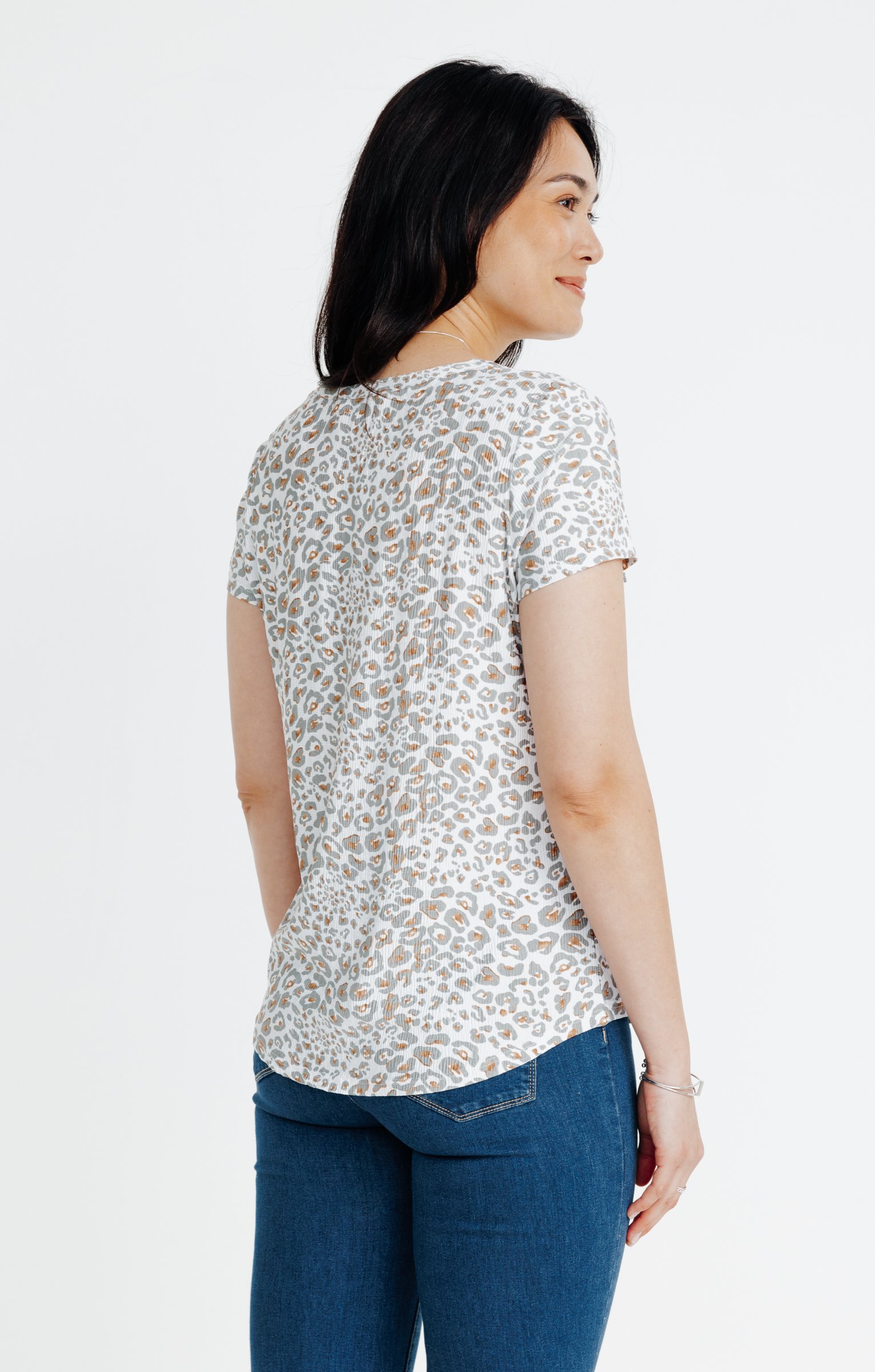 Tee-shirt été imprimé animalier - TILLEUL