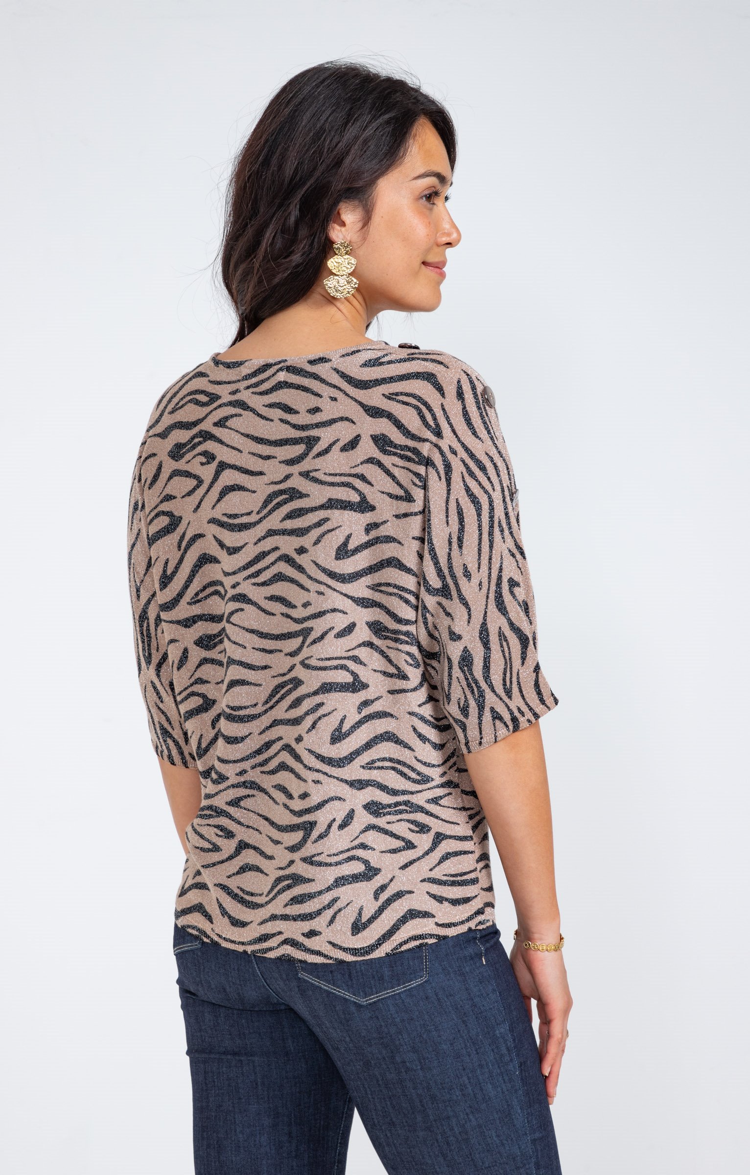 Pull maille brillante - CAMEL