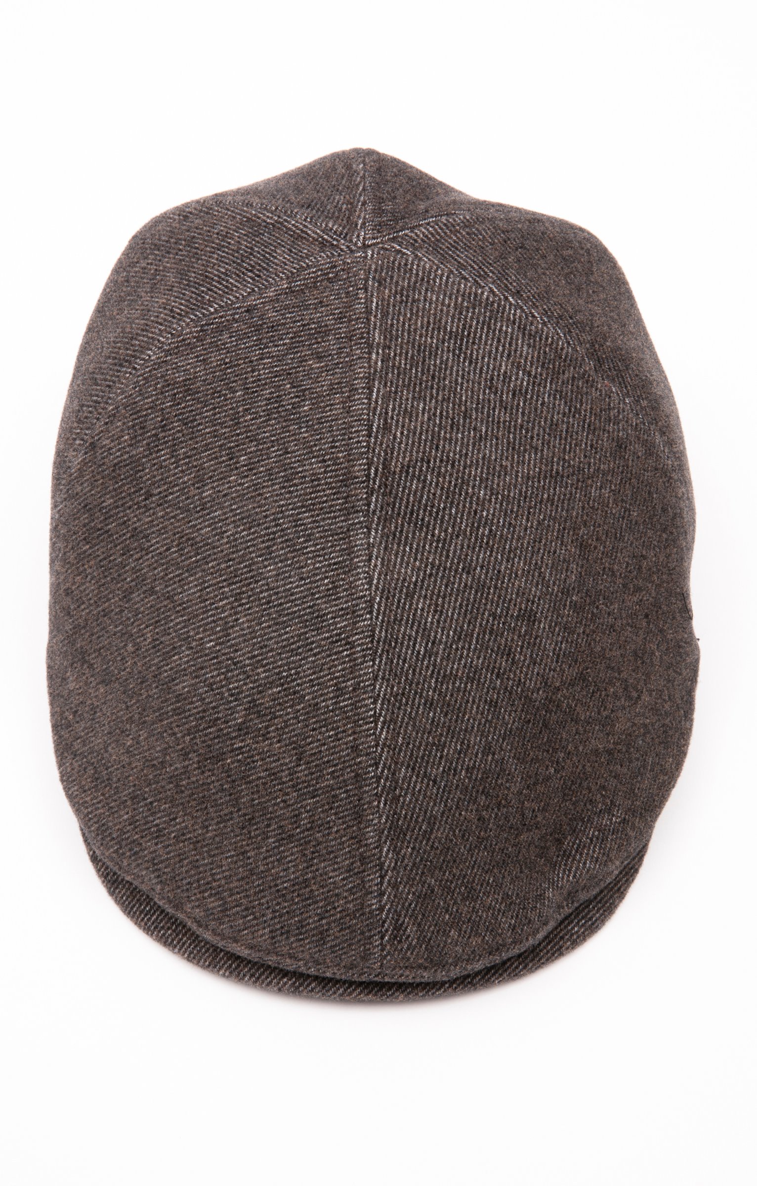 Casquette plate en polyester et viscose - MARRON