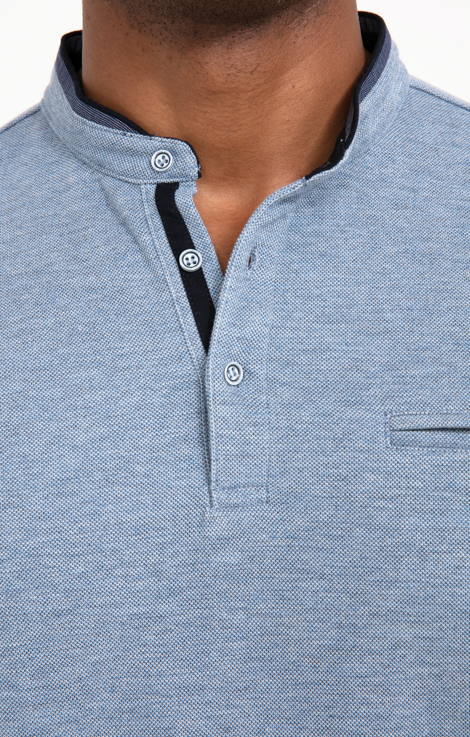 Tee-shirt manches longues Pk chic - BLEU CIEL