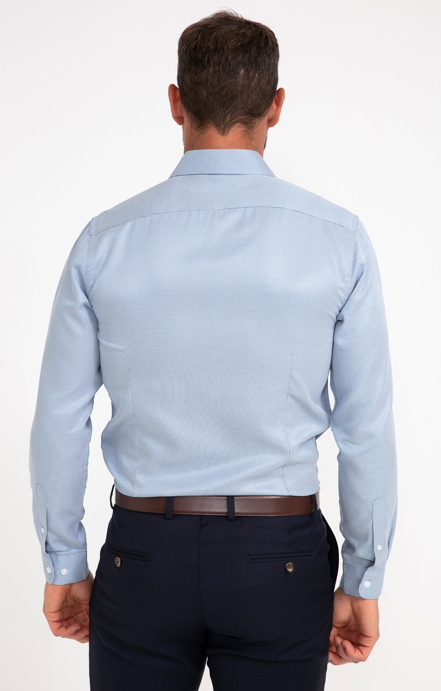 Chemise NANOTILE coupe ajustée - GRIS MOYEN