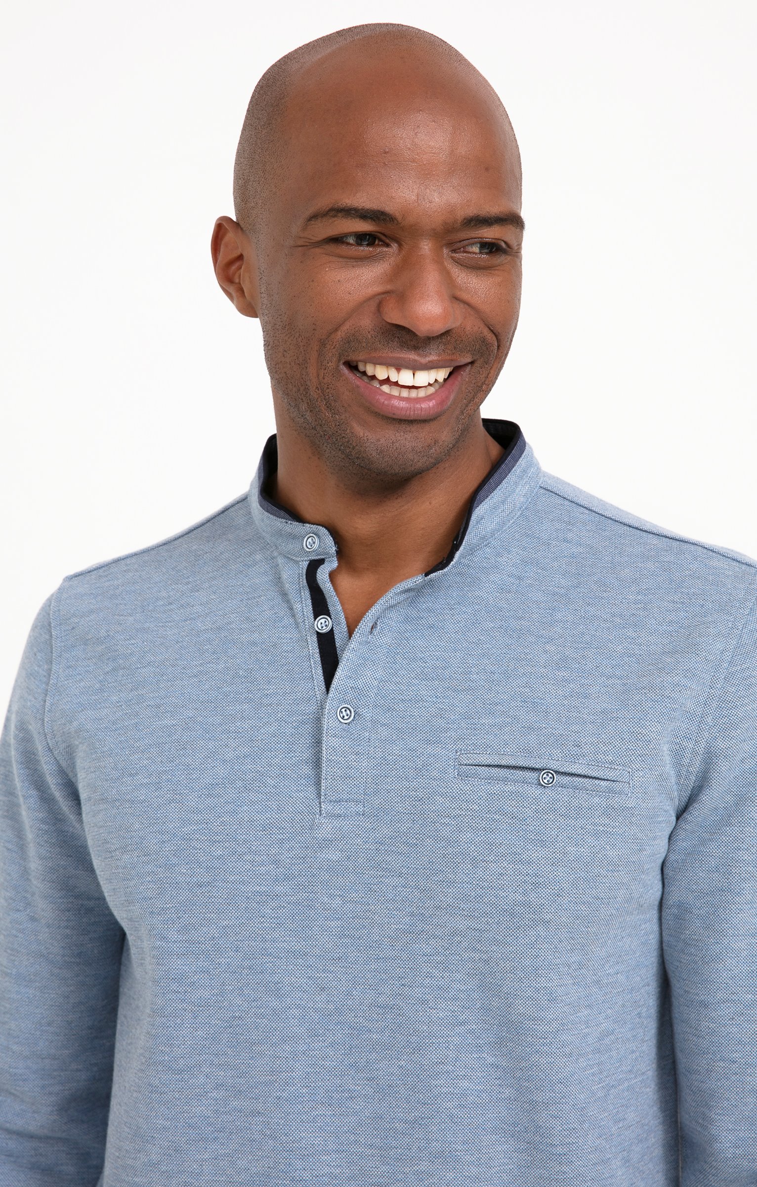 Tee-shirt manches longues Pk chic - BLEU CIEL