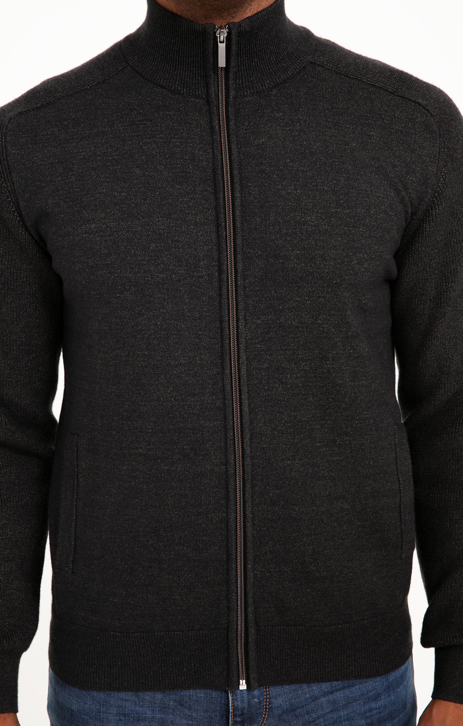 Gilet uni détails camel - CHOCOLAT