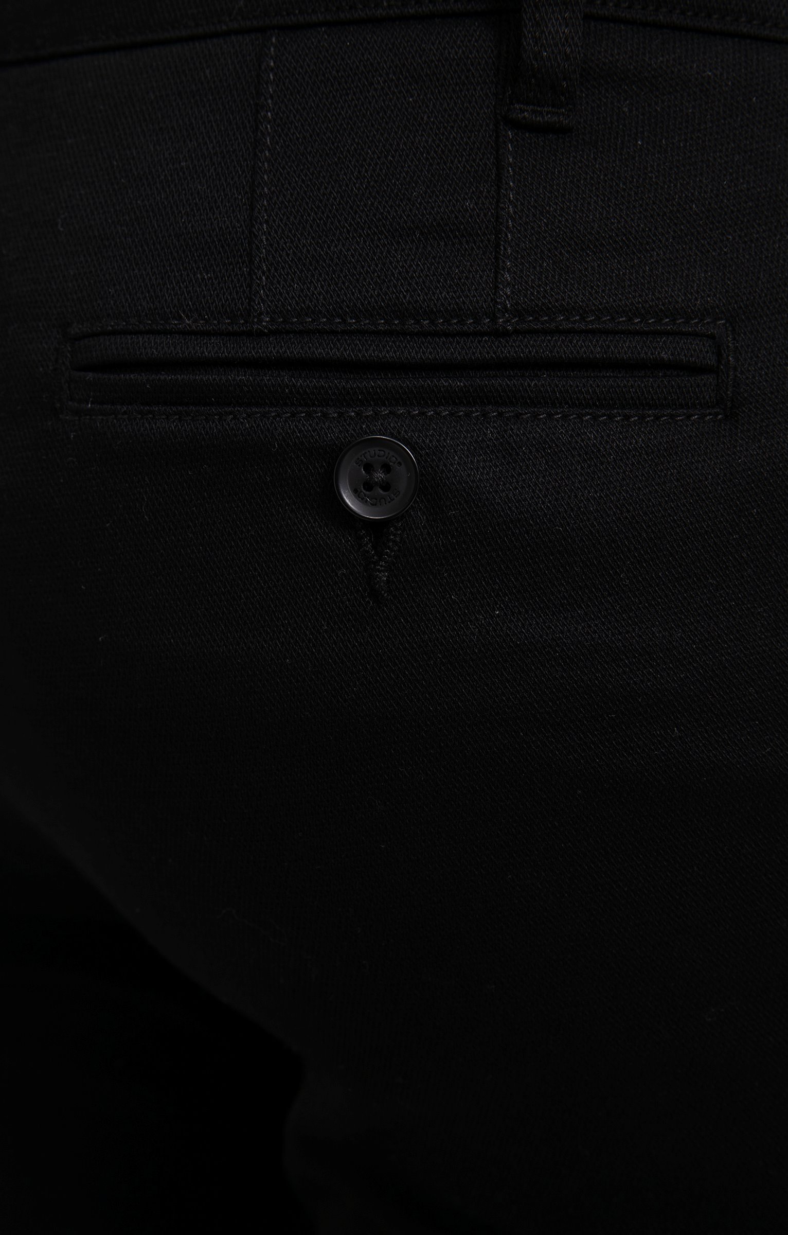 Pantalon chino Façonné - NOIR