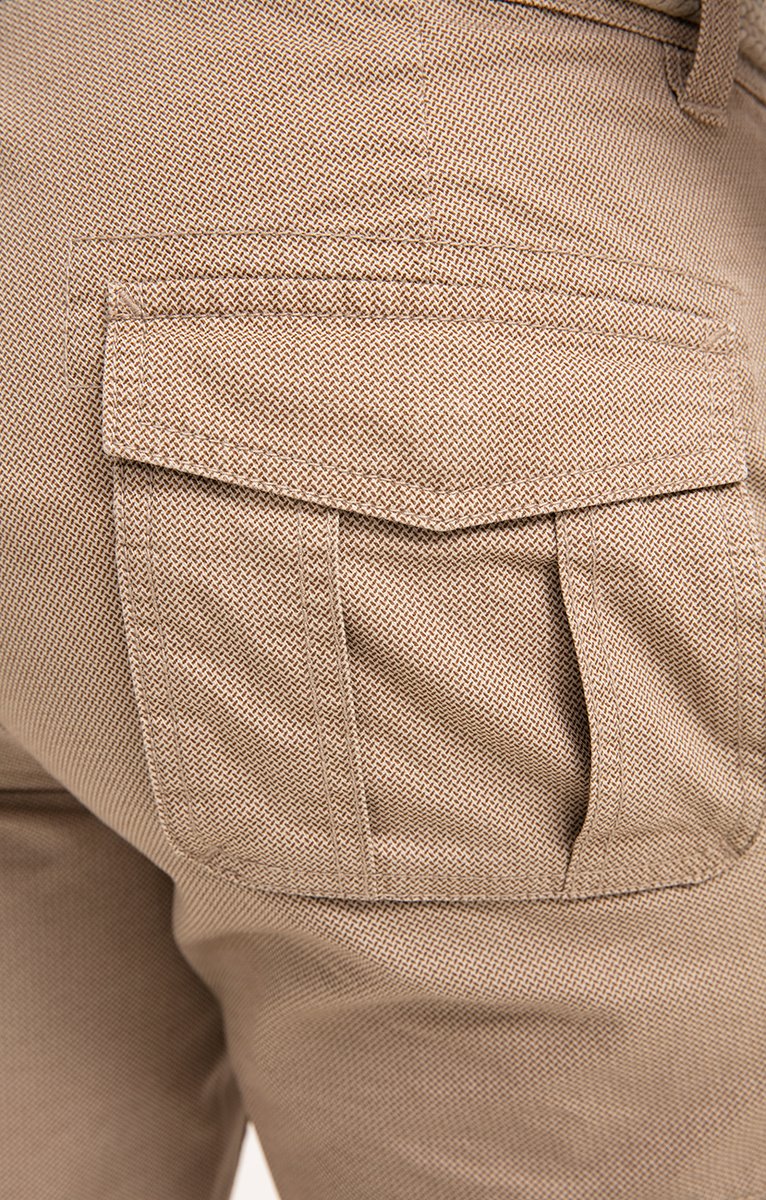Bermuda Cargo avec ceinture - BEIGE