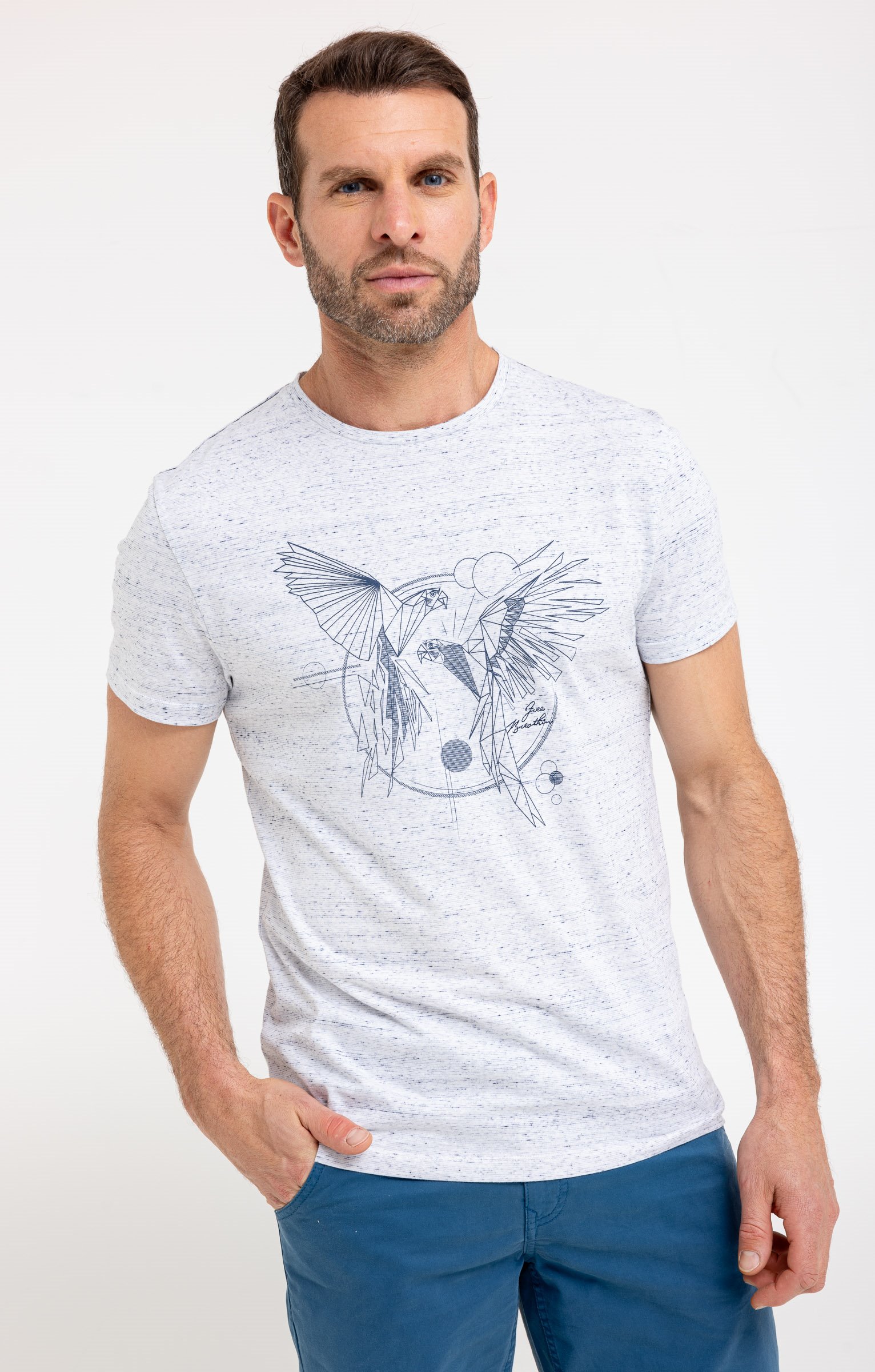 Tee-shirt manches courtes Parro - BLANC