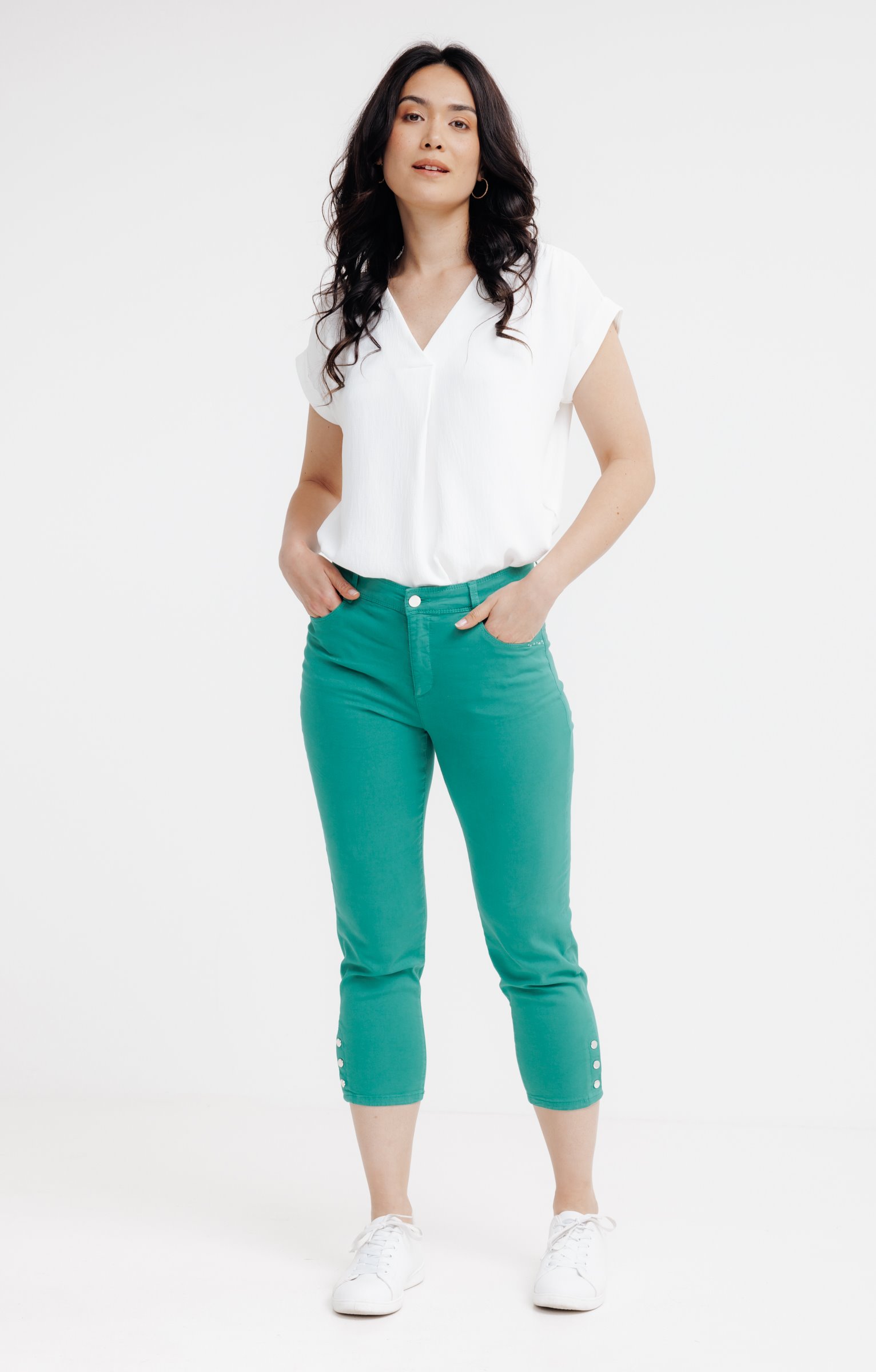 Pantacourt clous bas de jambe - SAPIN