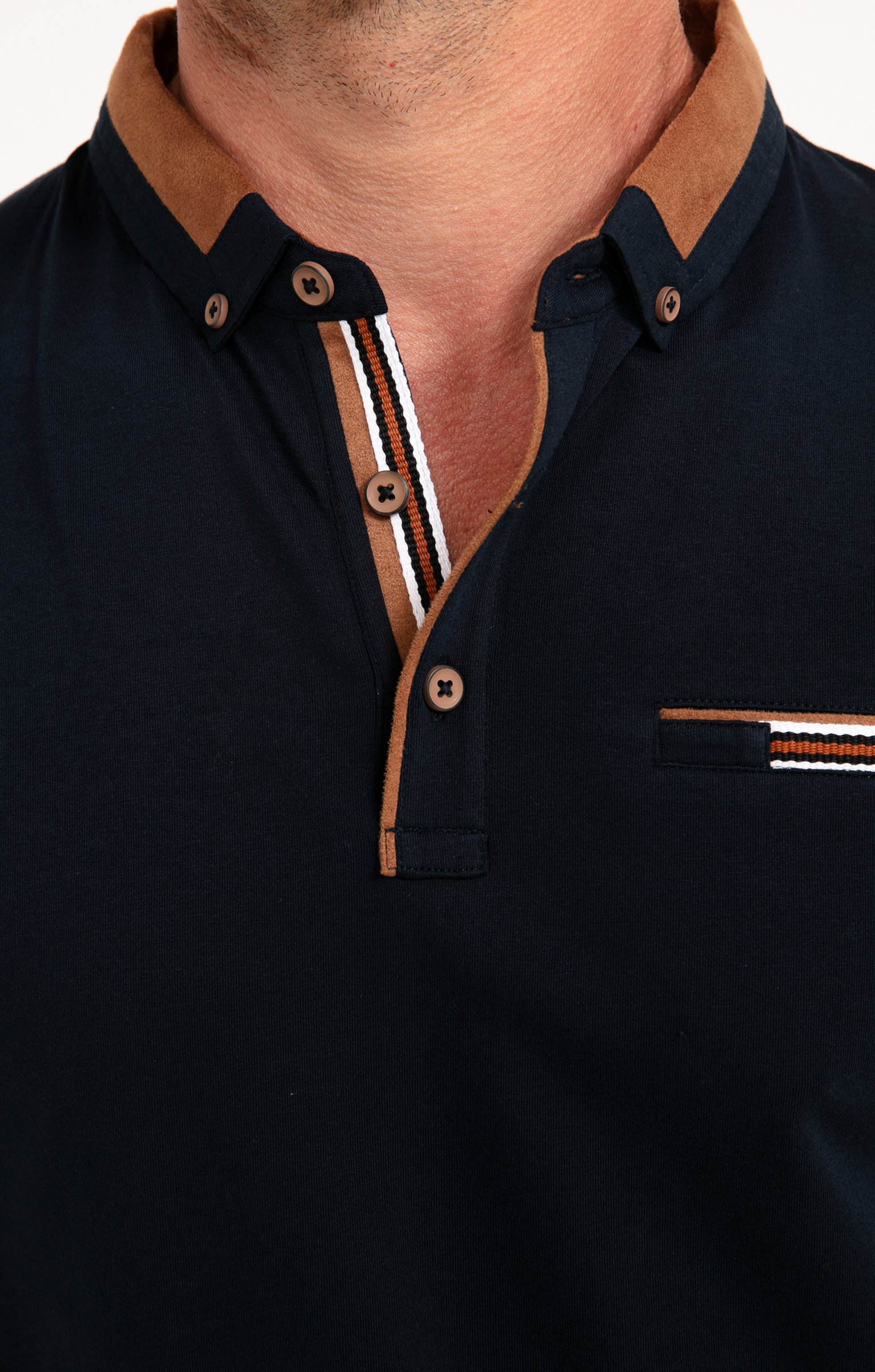 Polo manches courtes Coly - MARINE