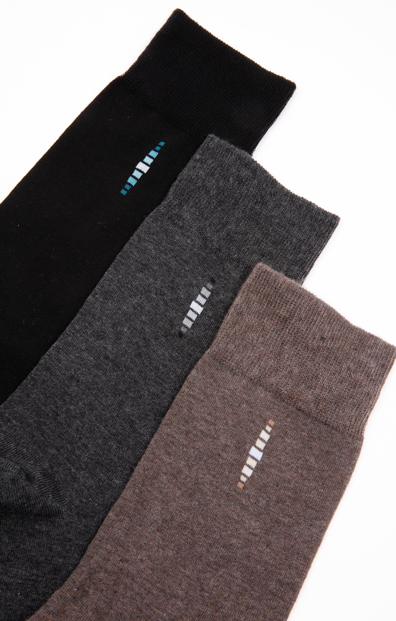 LOT DE 3 PAIRES DE CHAUSSETTES BAGUETTE - MARRON