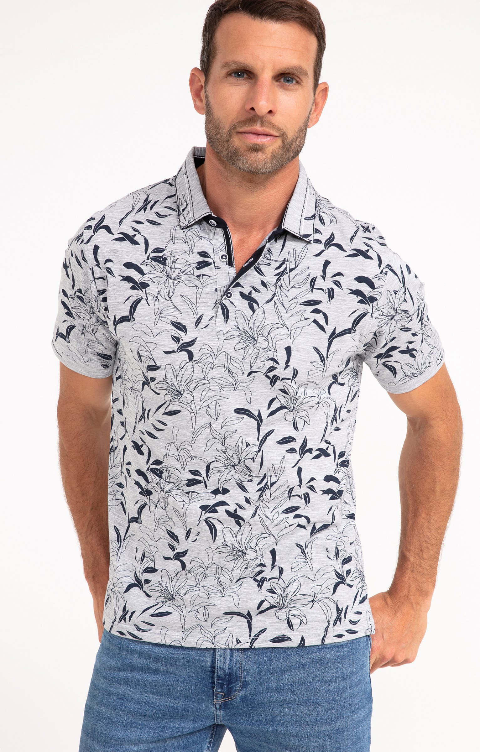 Polo manches courtes Flory - MARINE