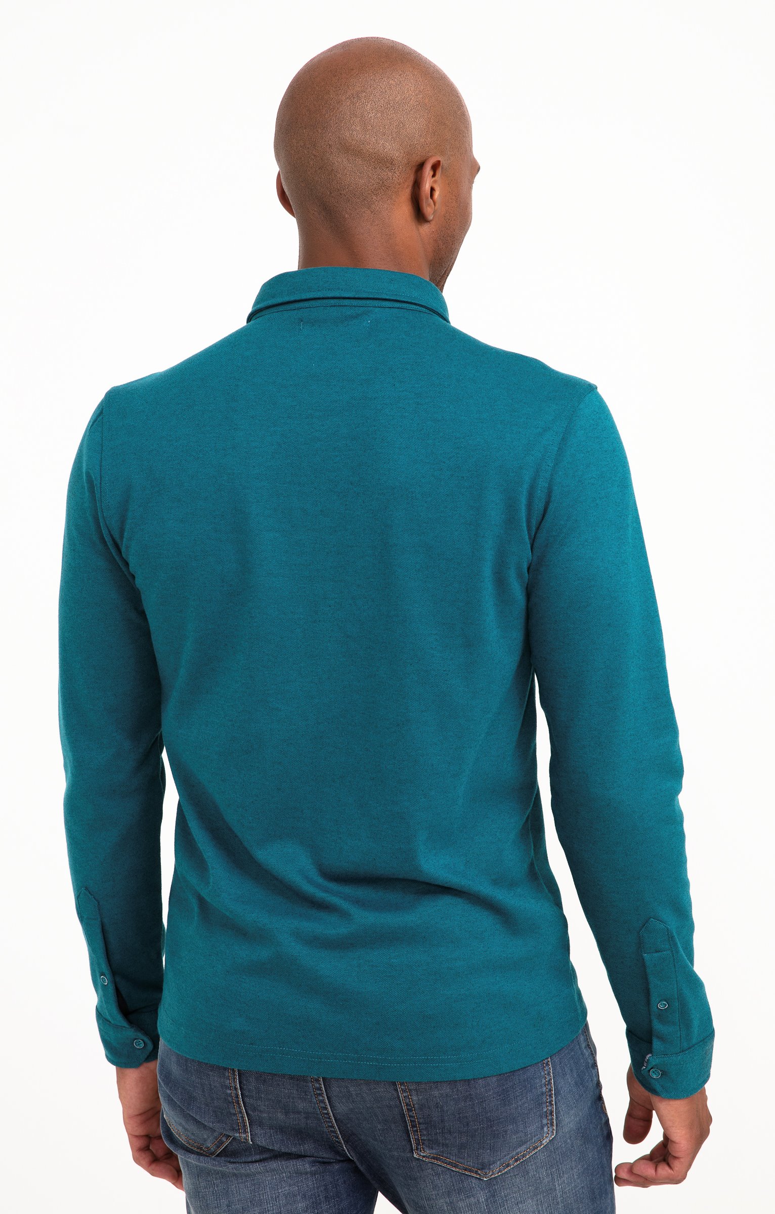 Polo manches longues Sheldon - PÉTROLE