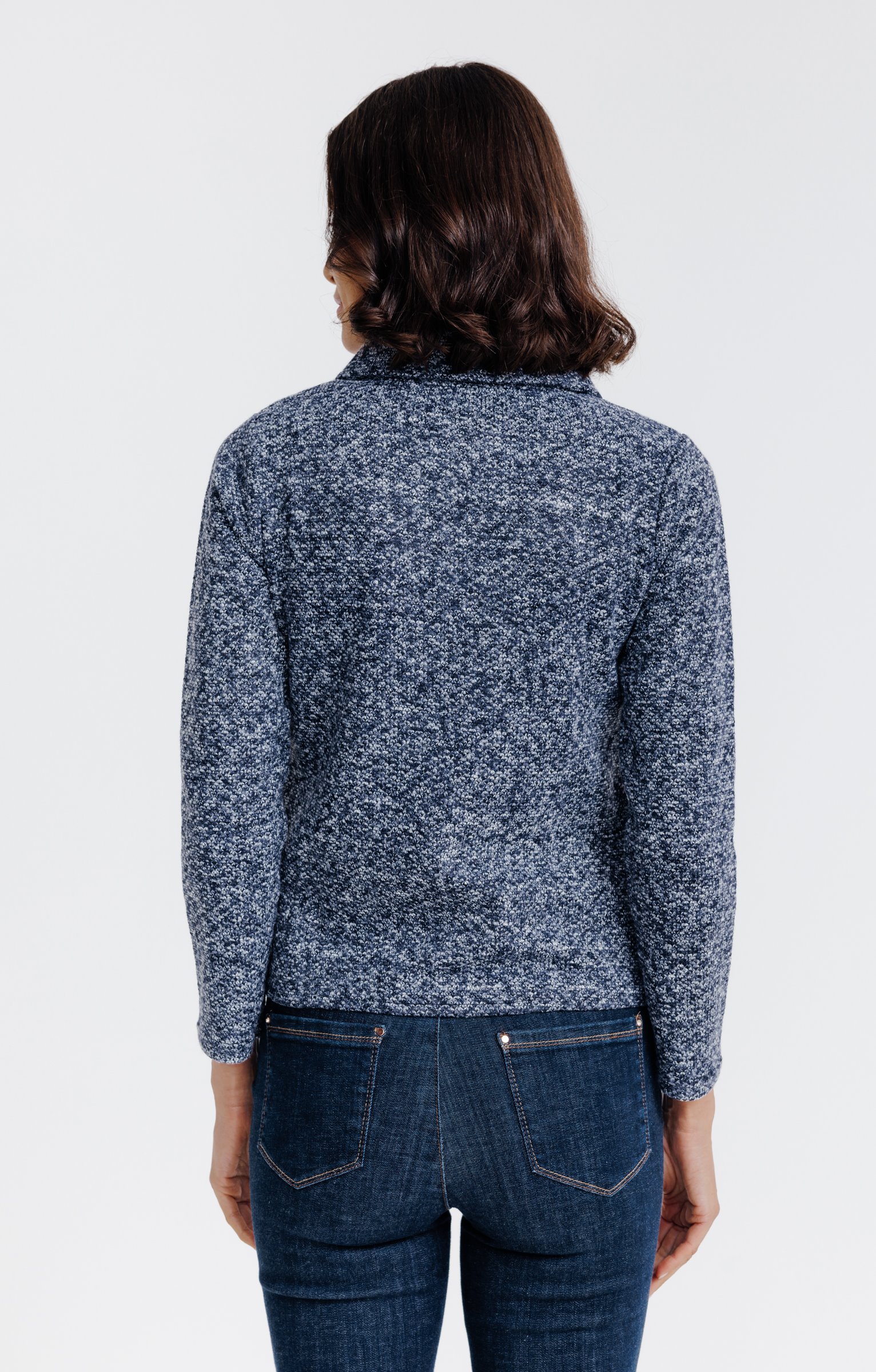Cardigan zippé  - MARINE