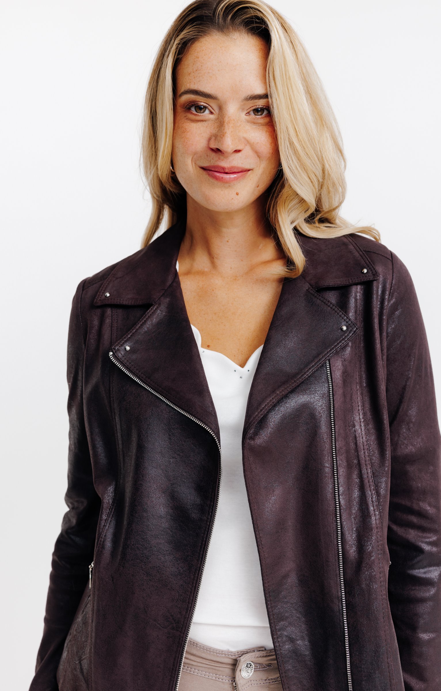 Blouson biker - CHOCOLAT