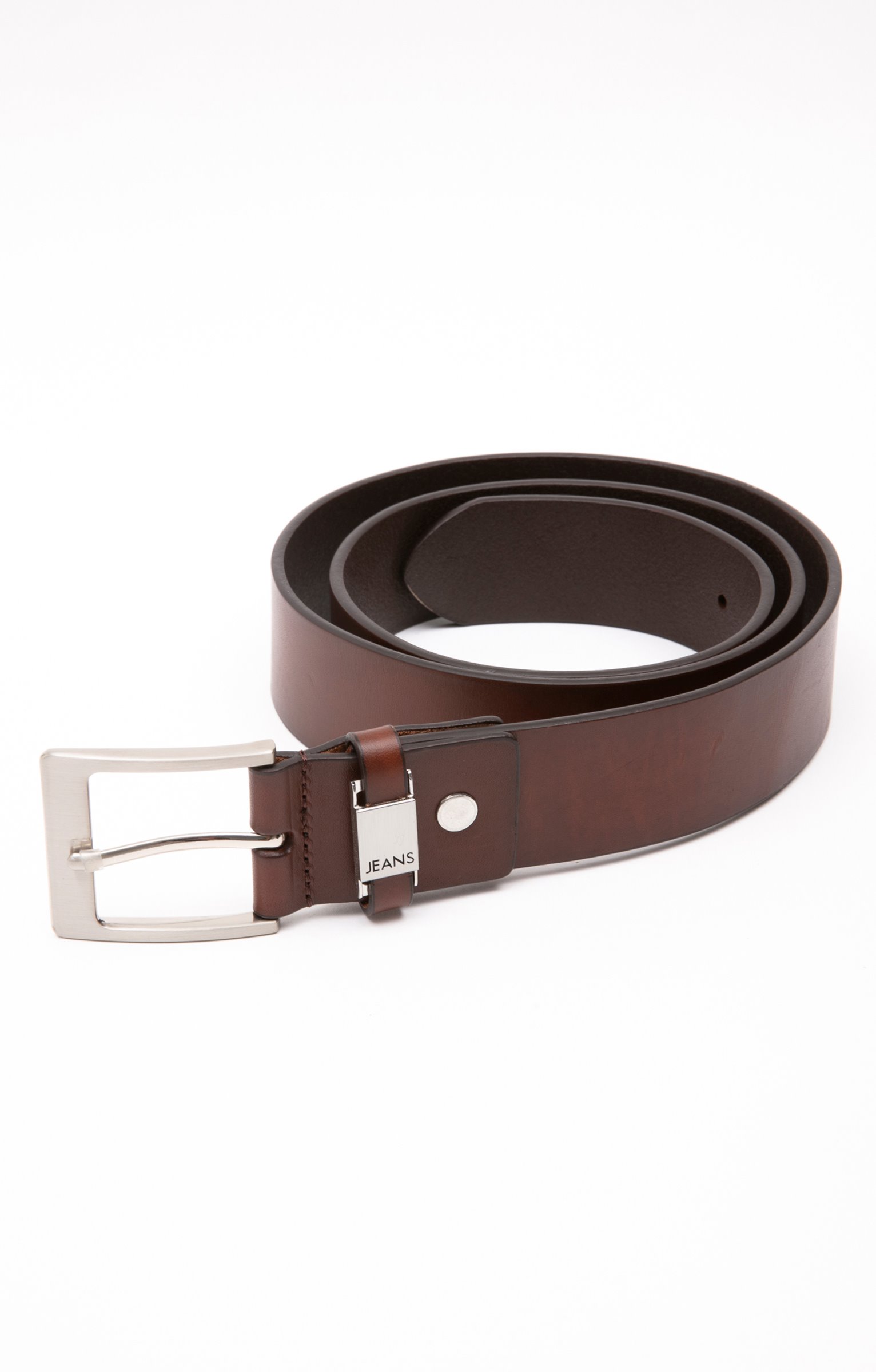 Ceinture en cuir pleine fleur  - MARRON