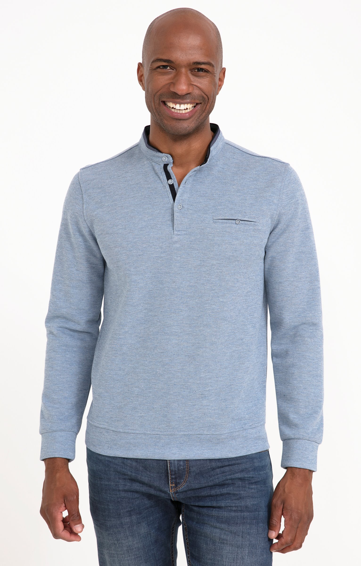 Tee-shirt manches longues Pk chic - BLEU CIEL