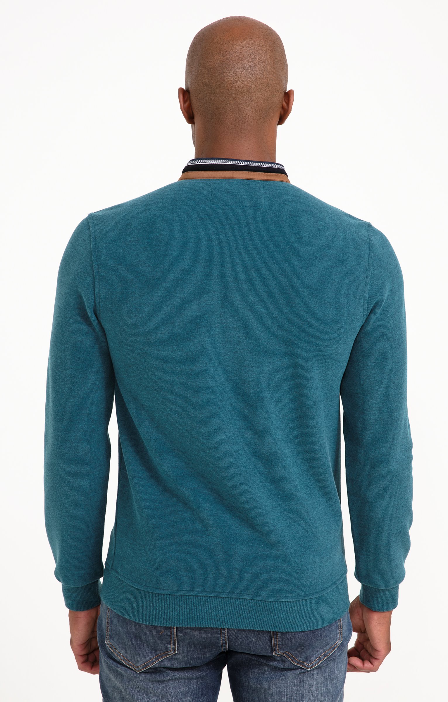 Tee-shirt manches longues Rib chic - PÉTROLE