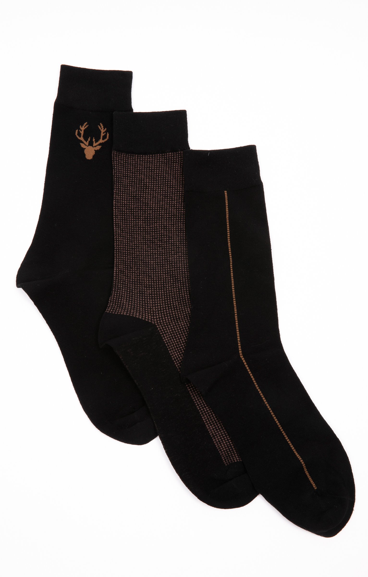 Lot de 3 paires de chaussettes STAG - NOIR