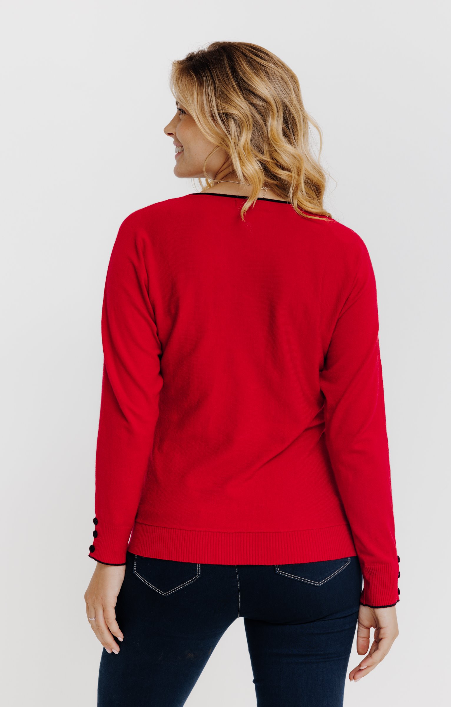 Pull manches chauve-souris - ROUGE