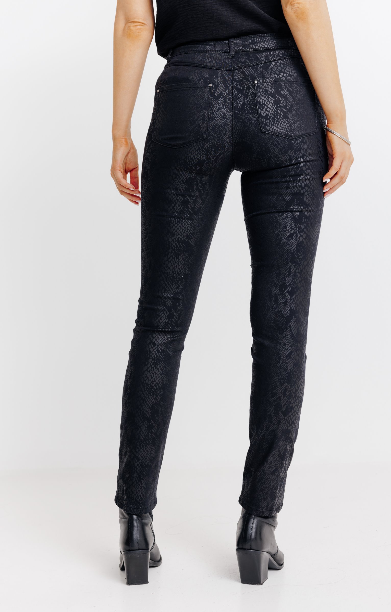 Pantalon imprimé animal - NOIR